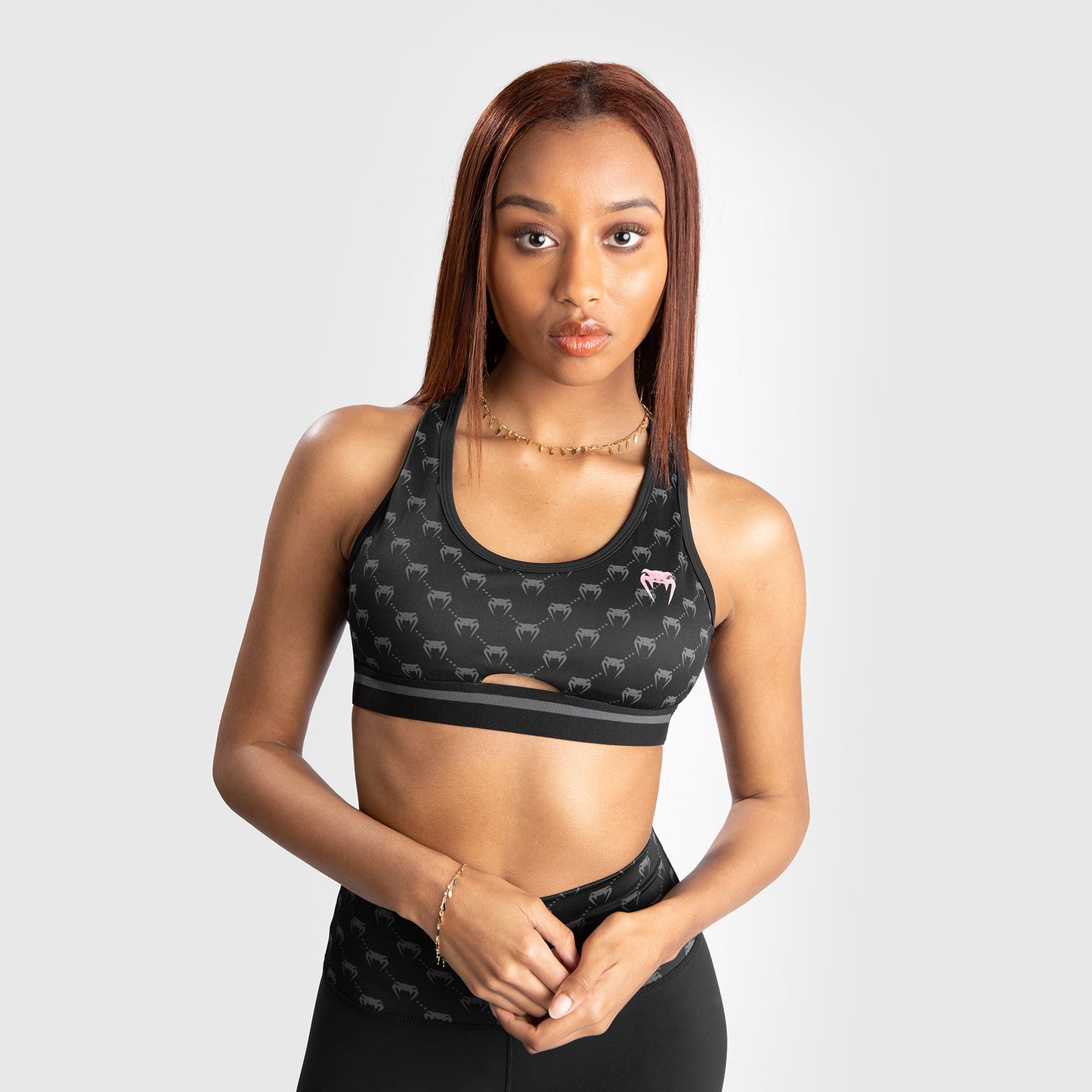Venum Monogram Sport-BH – Schwarz/Roségold