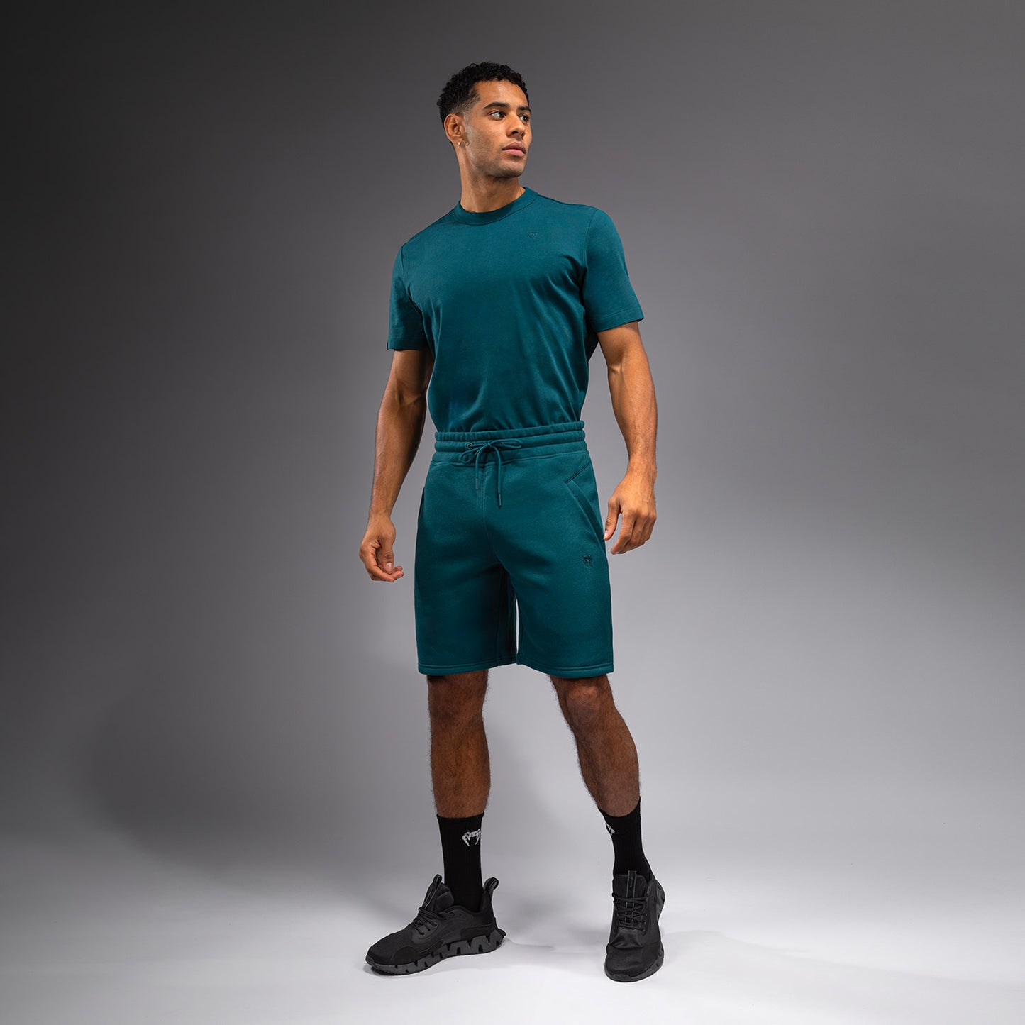 Venum Silent Power Baumwollshorts - Pfauengrün