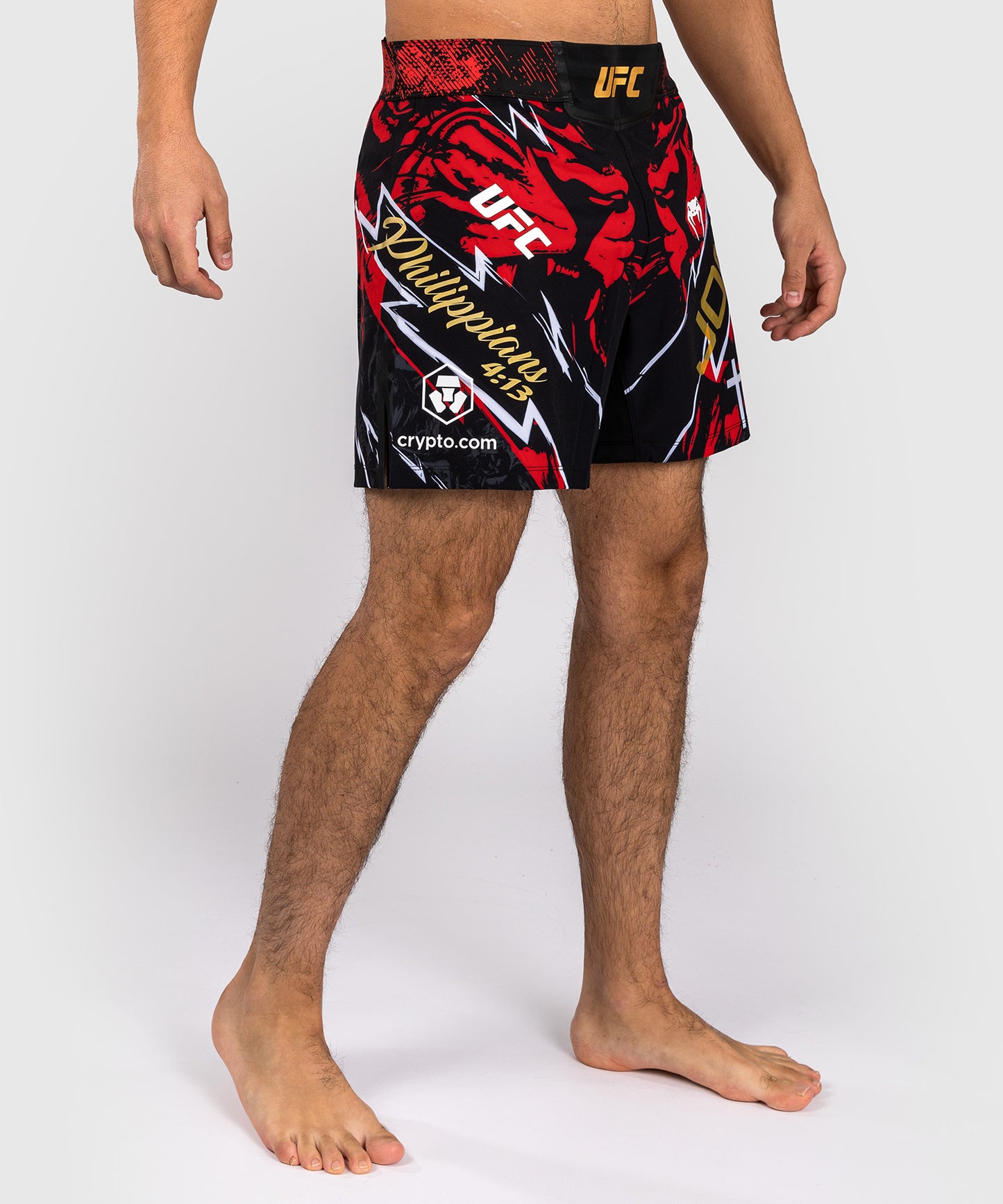 UFC Unrivaled by Venum Jon Jones Unisex Short Fit Fight Short - Rot