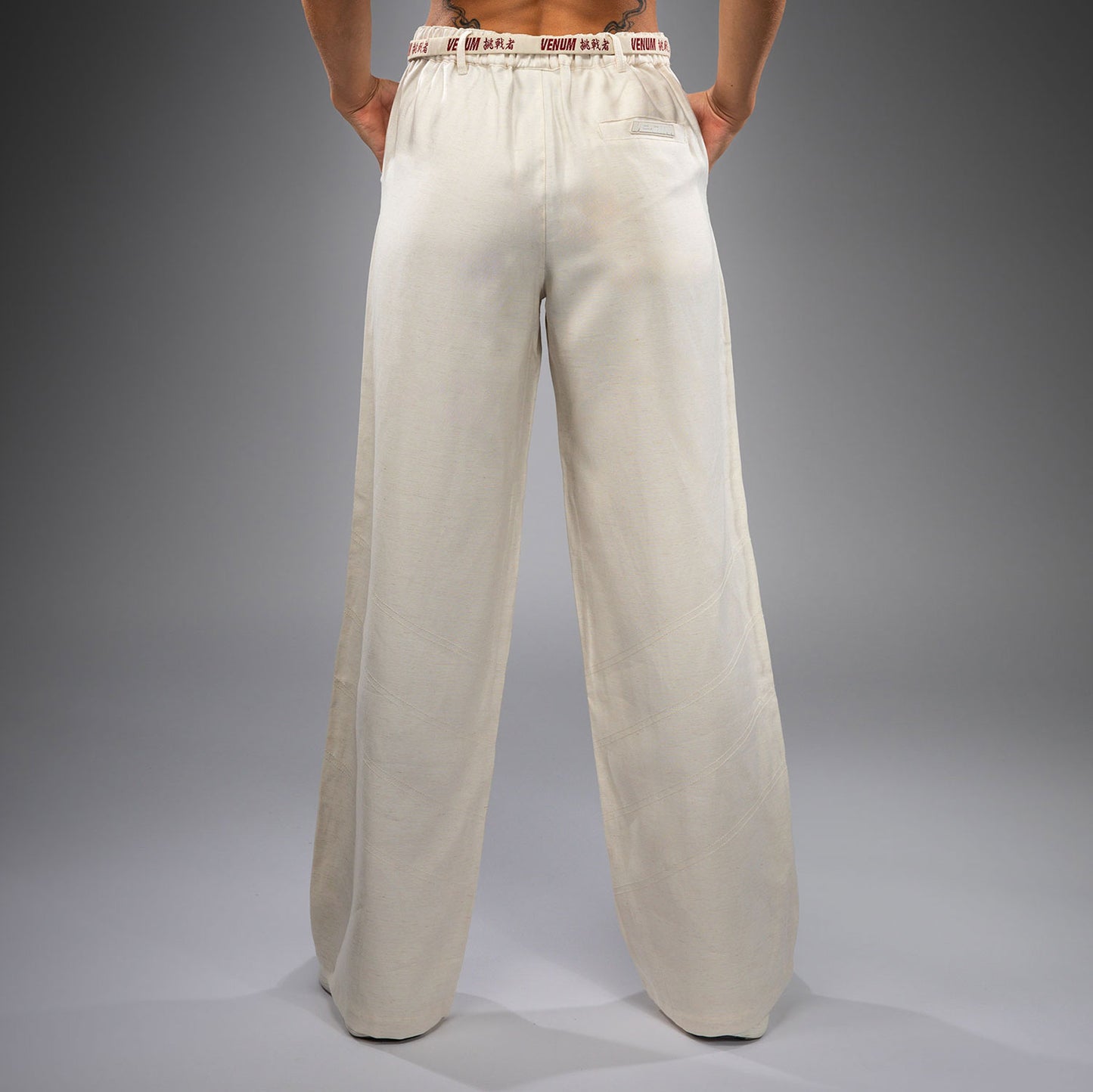 Venum Serpenti Damen Hose – Elfenbein/Burgunder