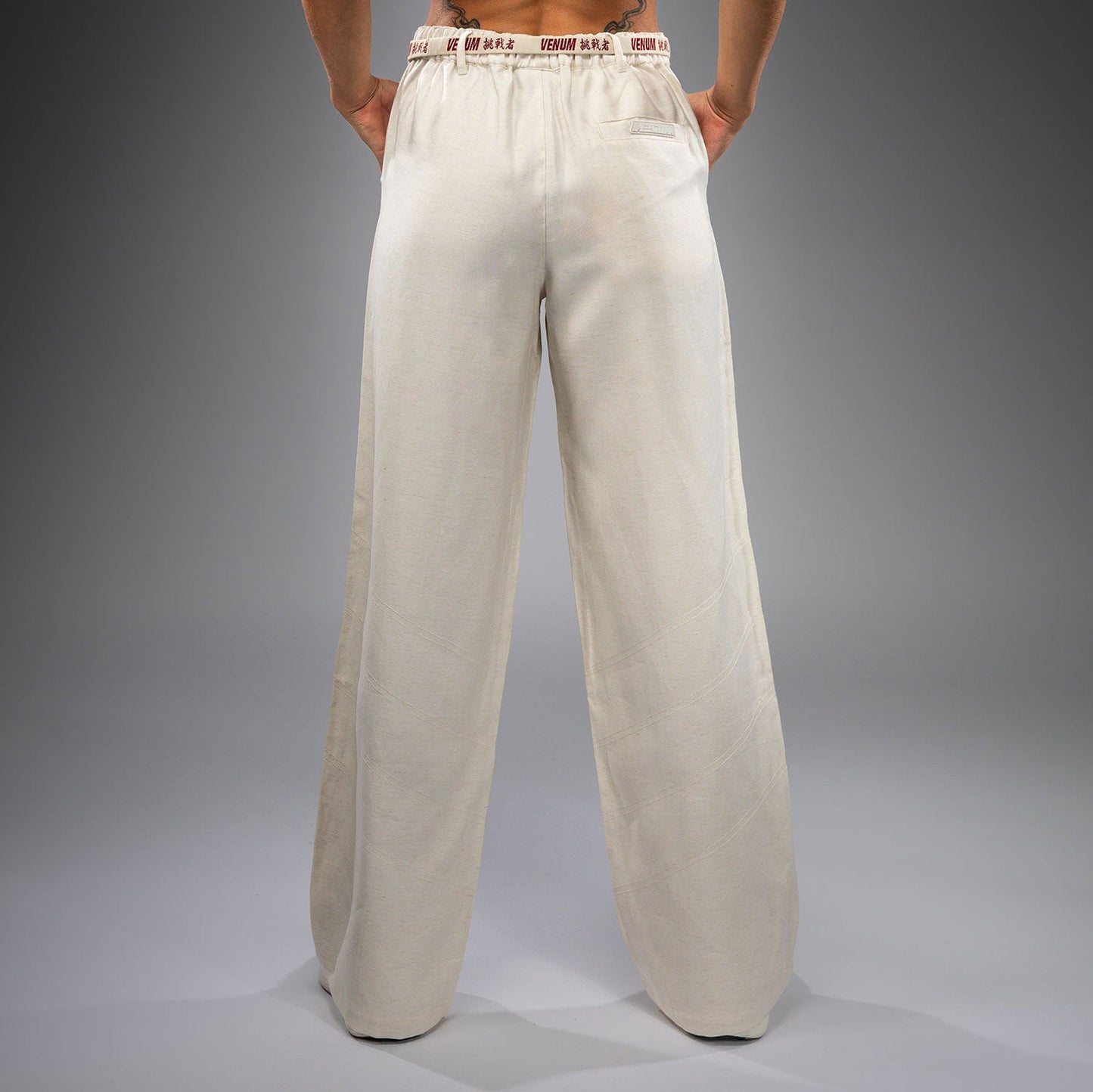 Venum Serpenti Damen Hose – Elfenbein/Burgunder