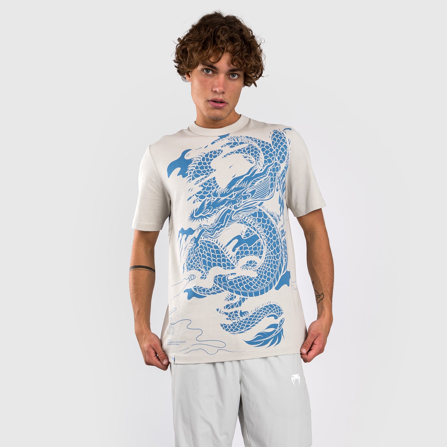 Venum Dragon's Flight Herren T-Shirt - Misty Blue