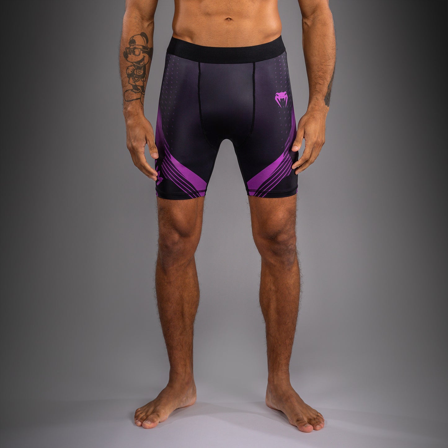 Venum No-Gi 6.0 Kompressionsshort - Schwarz/Lila