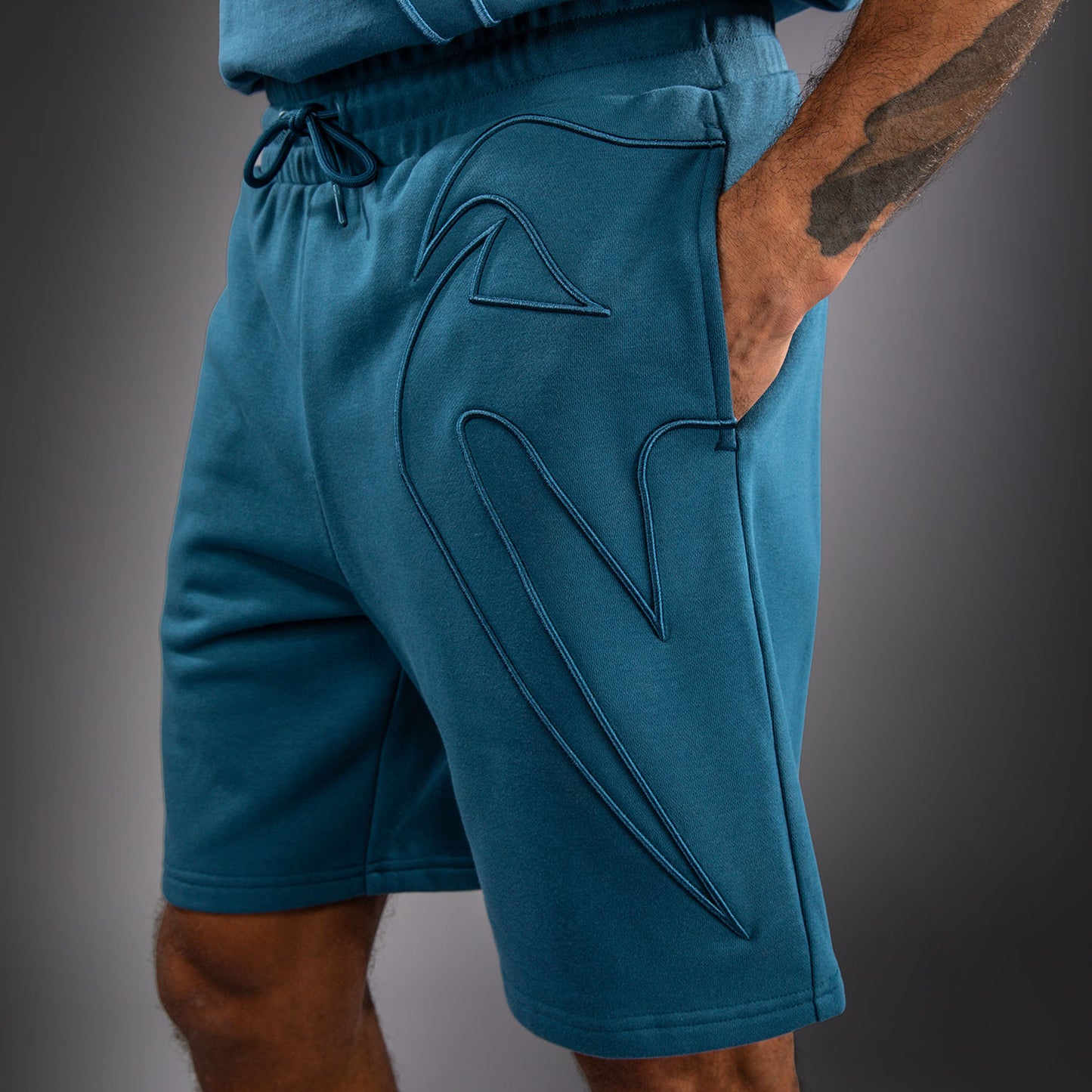 Venum Giant 3D Shorts aus Baumwolle - Ozeanblau