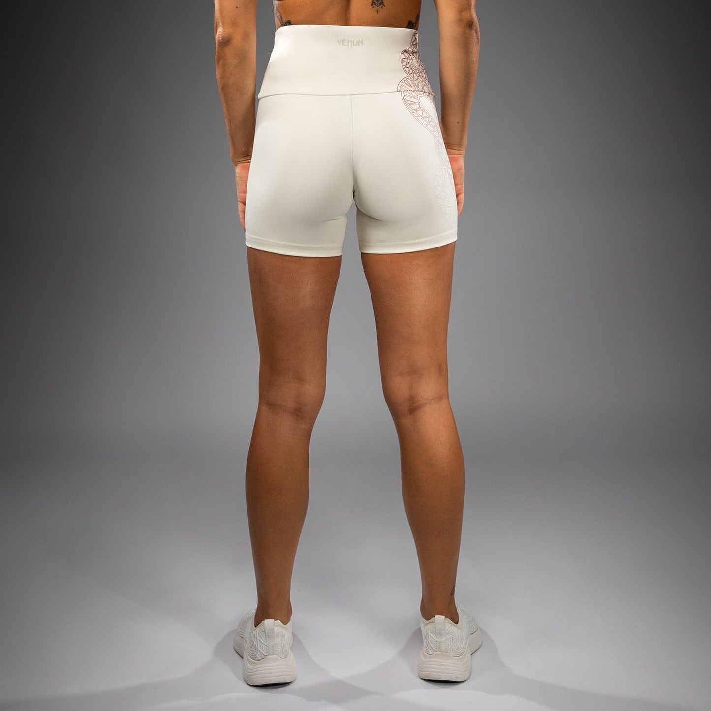 Venum Serpenti Damen Vale Tudo Shorts – Elfenbein/Bordeaux