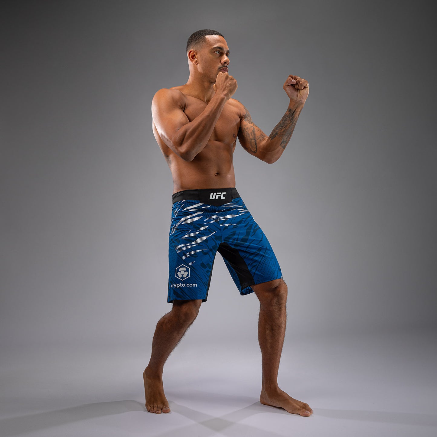 UFC Fusion by Venum Authentic Fight Night Herren Fight Short - Long Fit - Blau
