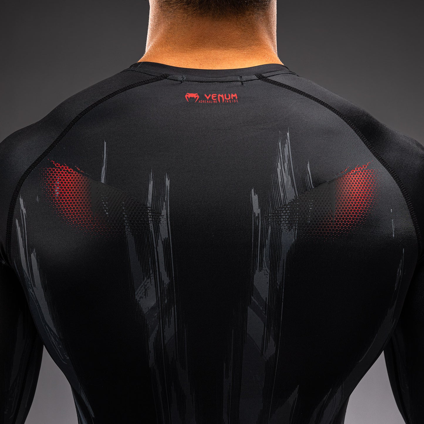 Venum Demon Langarm Rashguard - Schwarz/Grau
