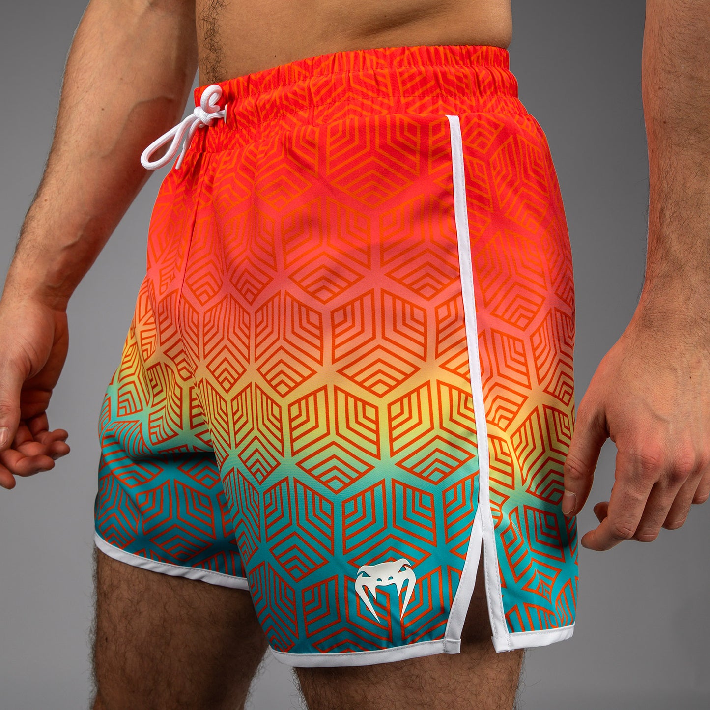 Venum Octane Boardshorts - Sunset Orange/Himmelblau