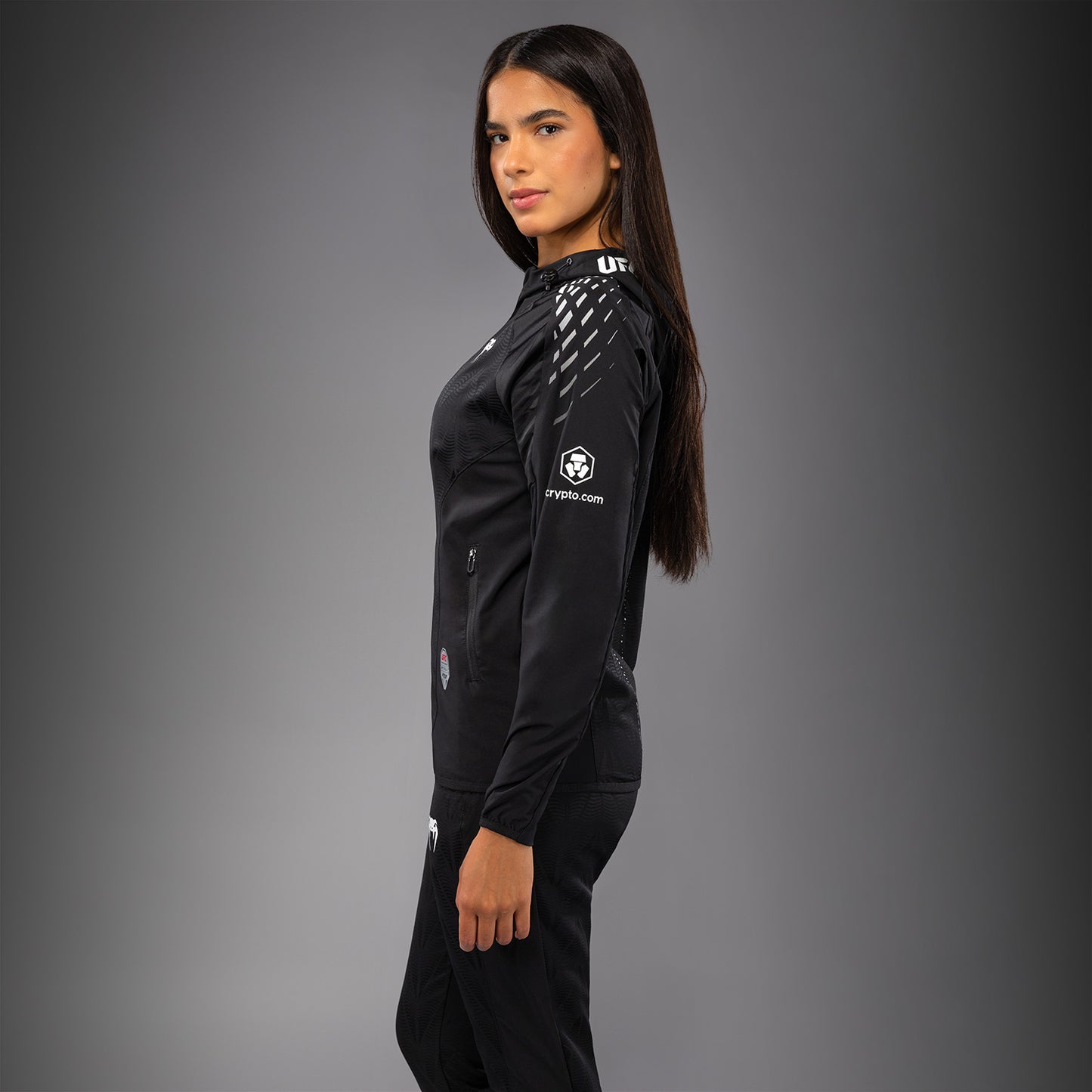 UFC Zenith by Venum Authentic Fight Night Kapuzenjacke Damen - Schwarz