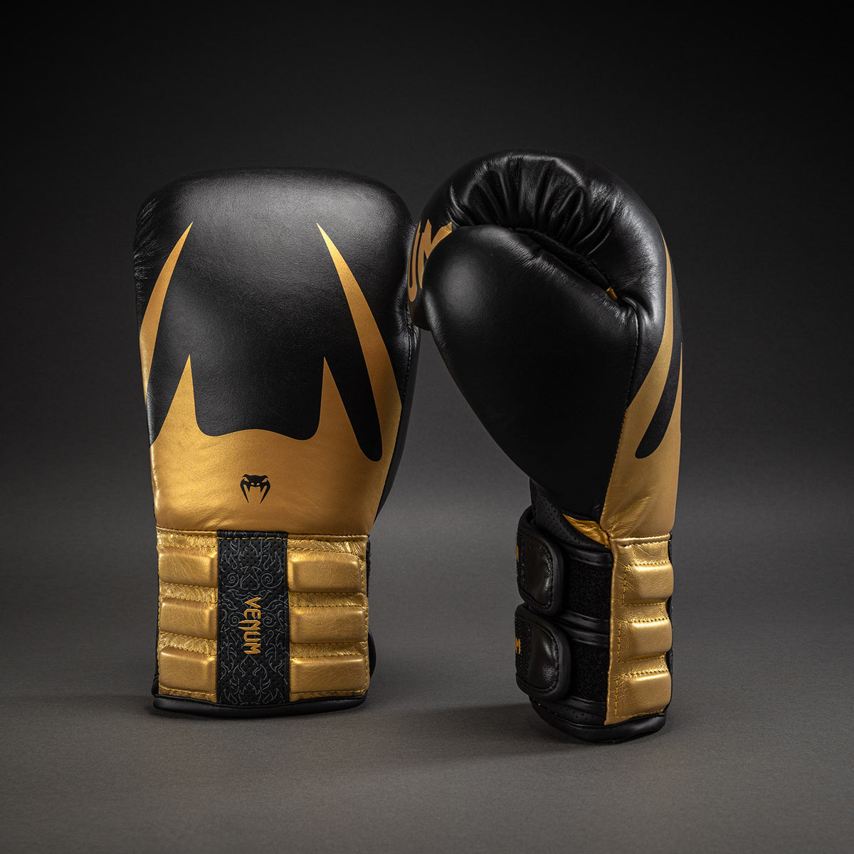 Venum Reverso Boxhandschuhe – Schwarz/Gold