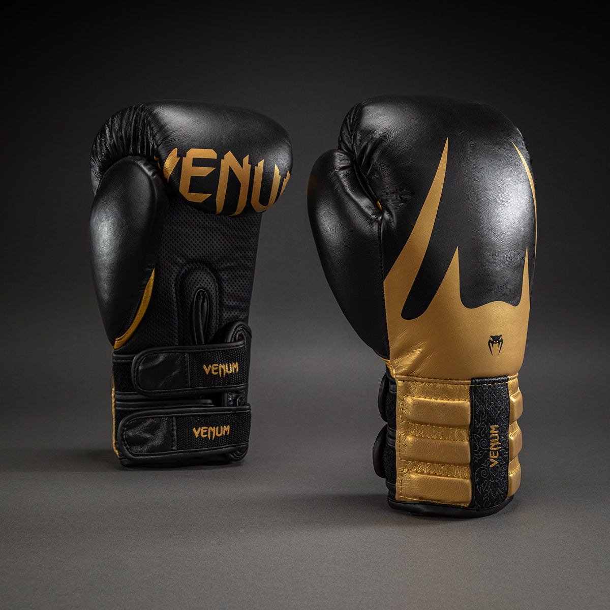Venum Reverso Boxhandschuhe – Schwarz/Gold