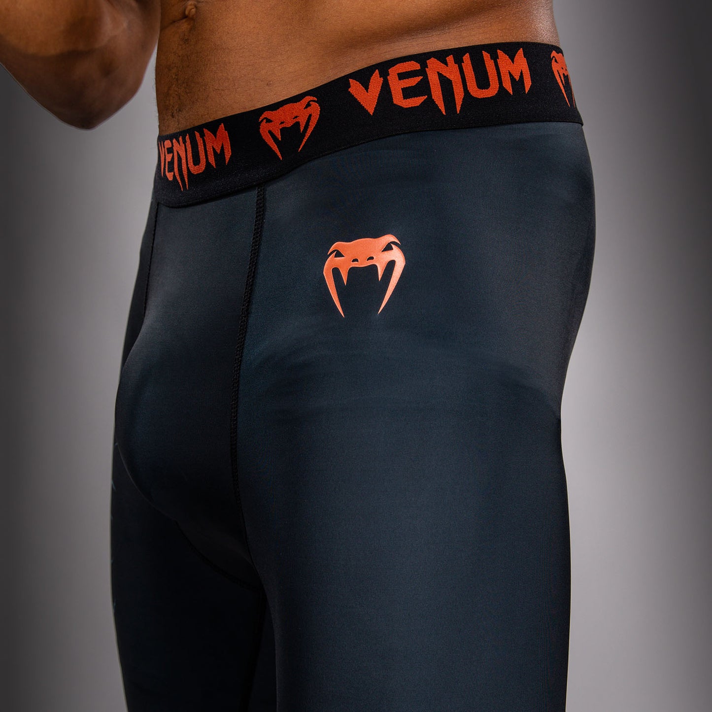 Venum Thunder Dragon Spats – Schwarz/Grau/Kupfer