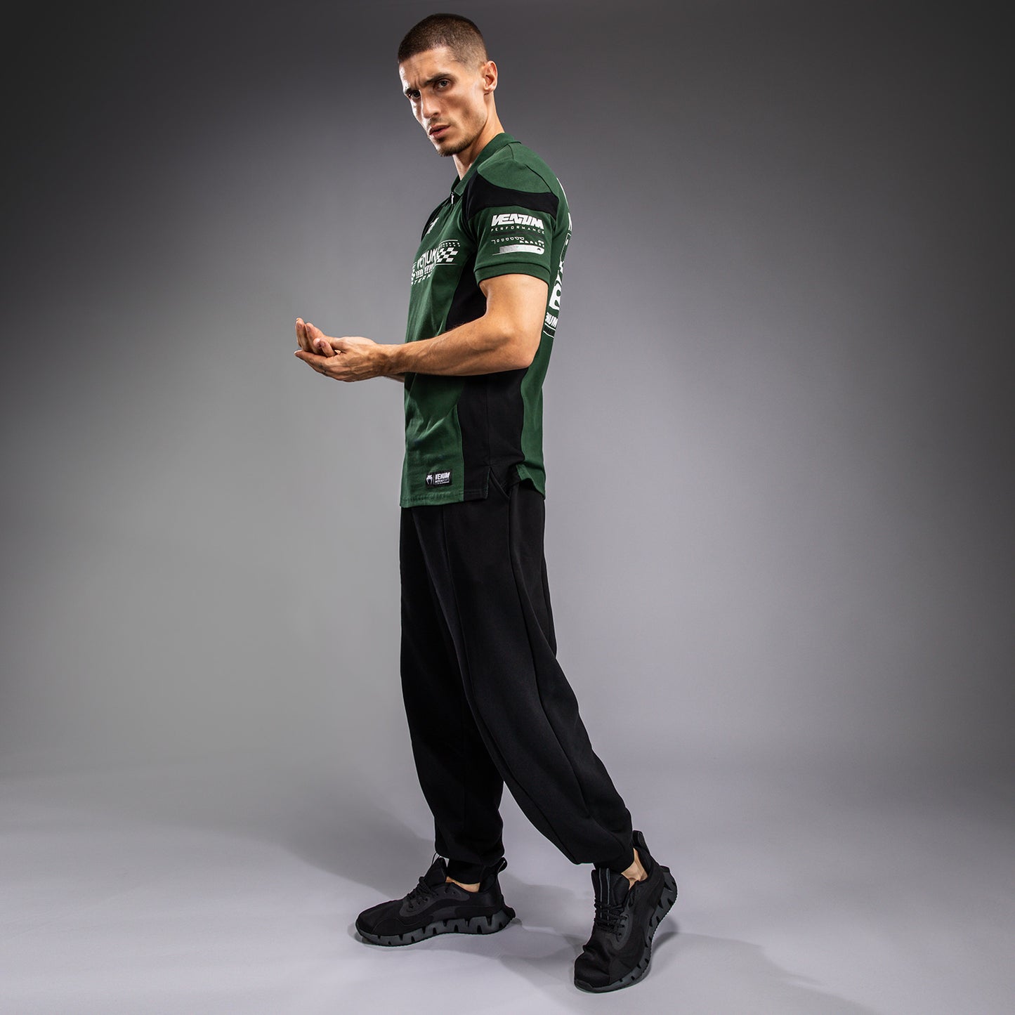 Venum Motorsport Baumwollpolo - Tiefwald