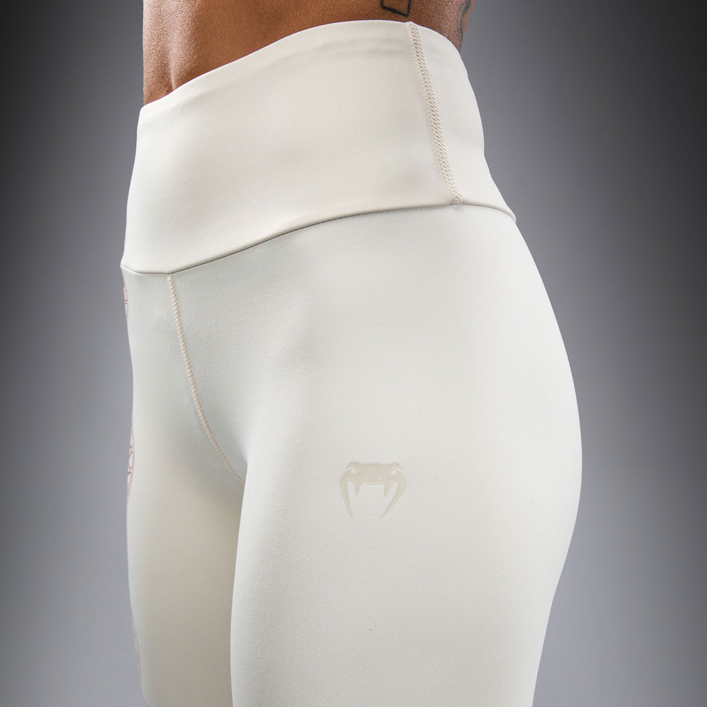Venum Serpenti Damen Leggings – Elfenbein/Burgunder