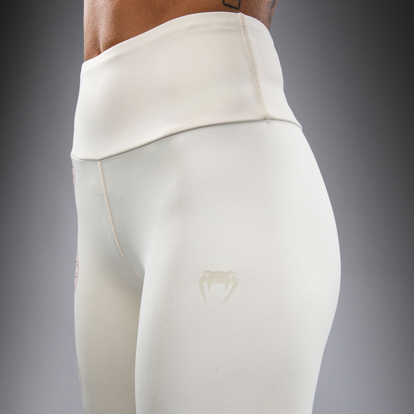 Venum Serpenti Damen Leggings – Elfenbein/Burgunder