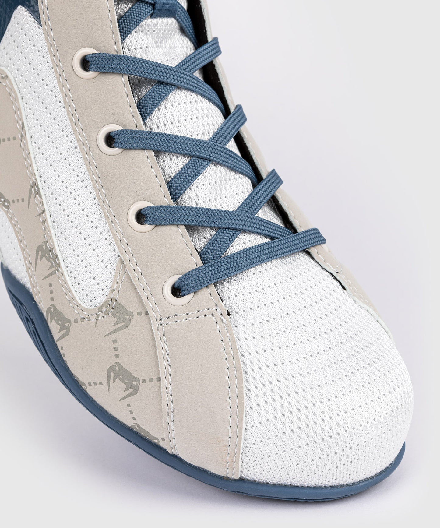 VENUM ELITE EVO MONOGRAMM BOXSCHUHE – WEIß/BLAU