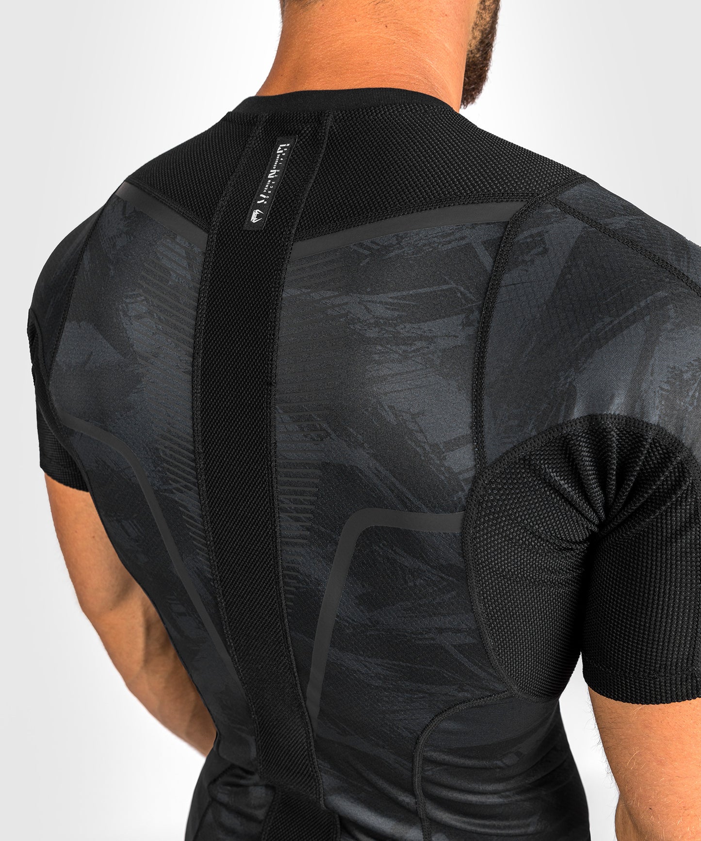 Venum Electron 3.0 Rashguard – Kurzarm – Schwarz