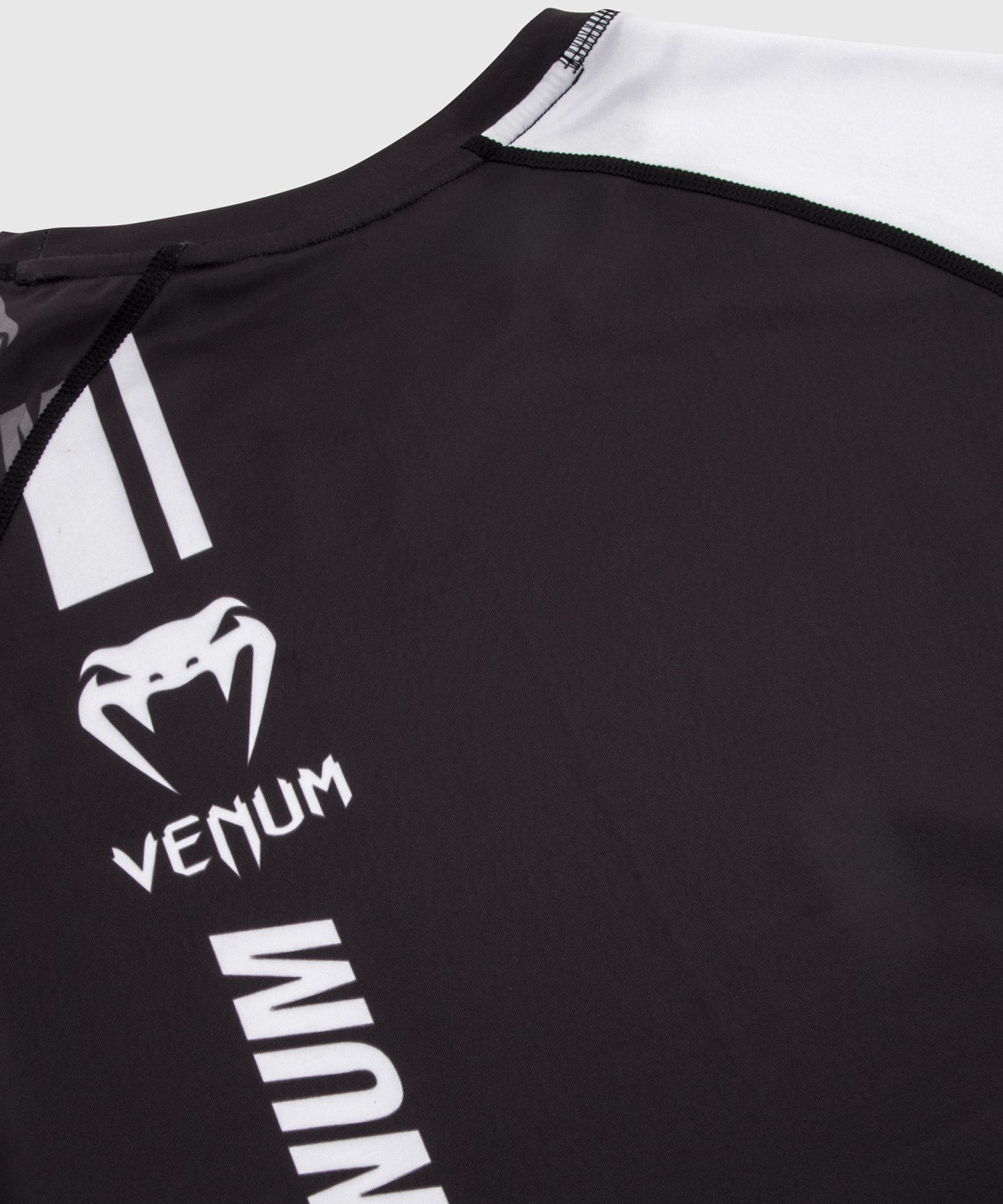 Venum Logos Rashguard Kurzarm - Schwarz/Weiß