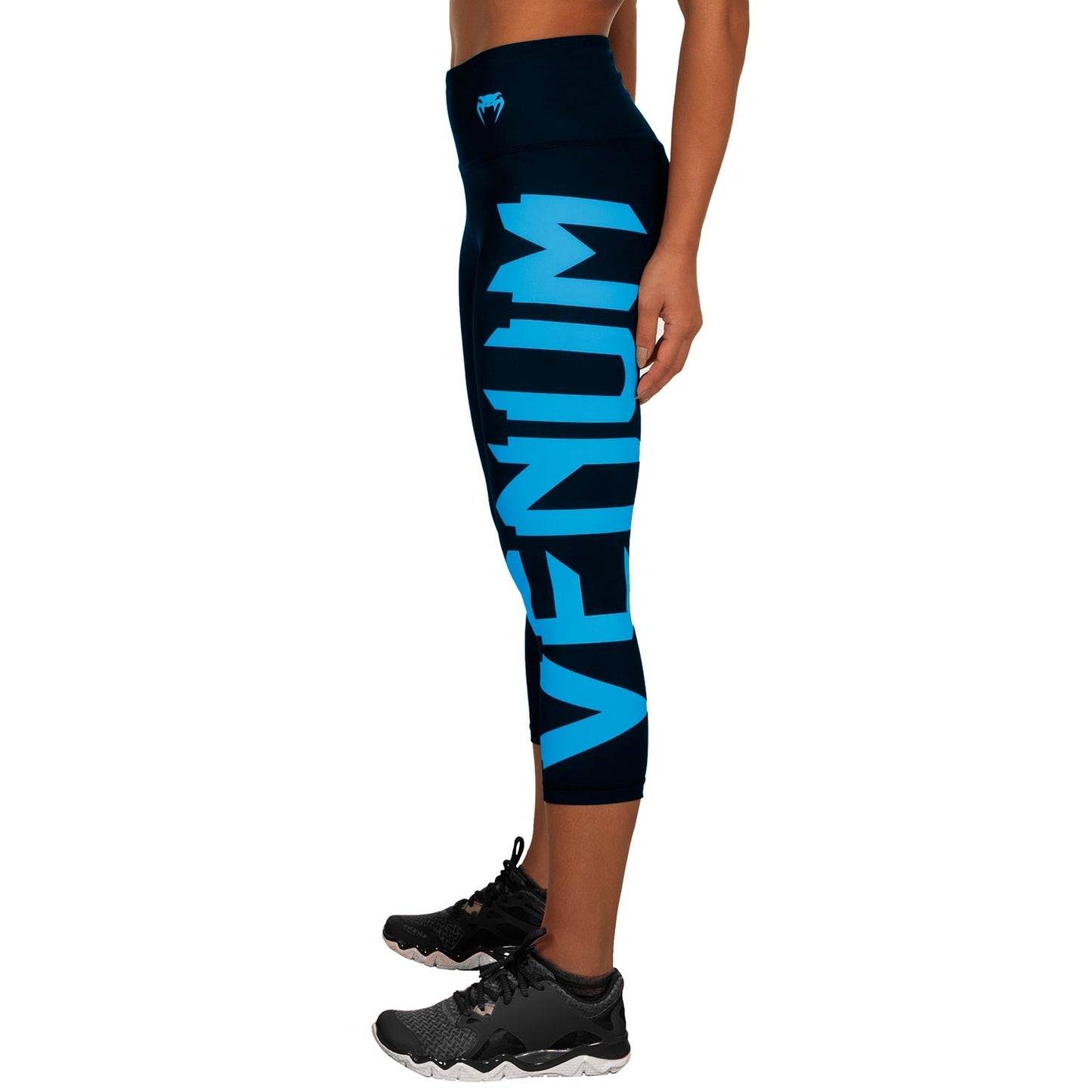 Venum Giant Kurze Leggings - Schwarz/Cyan