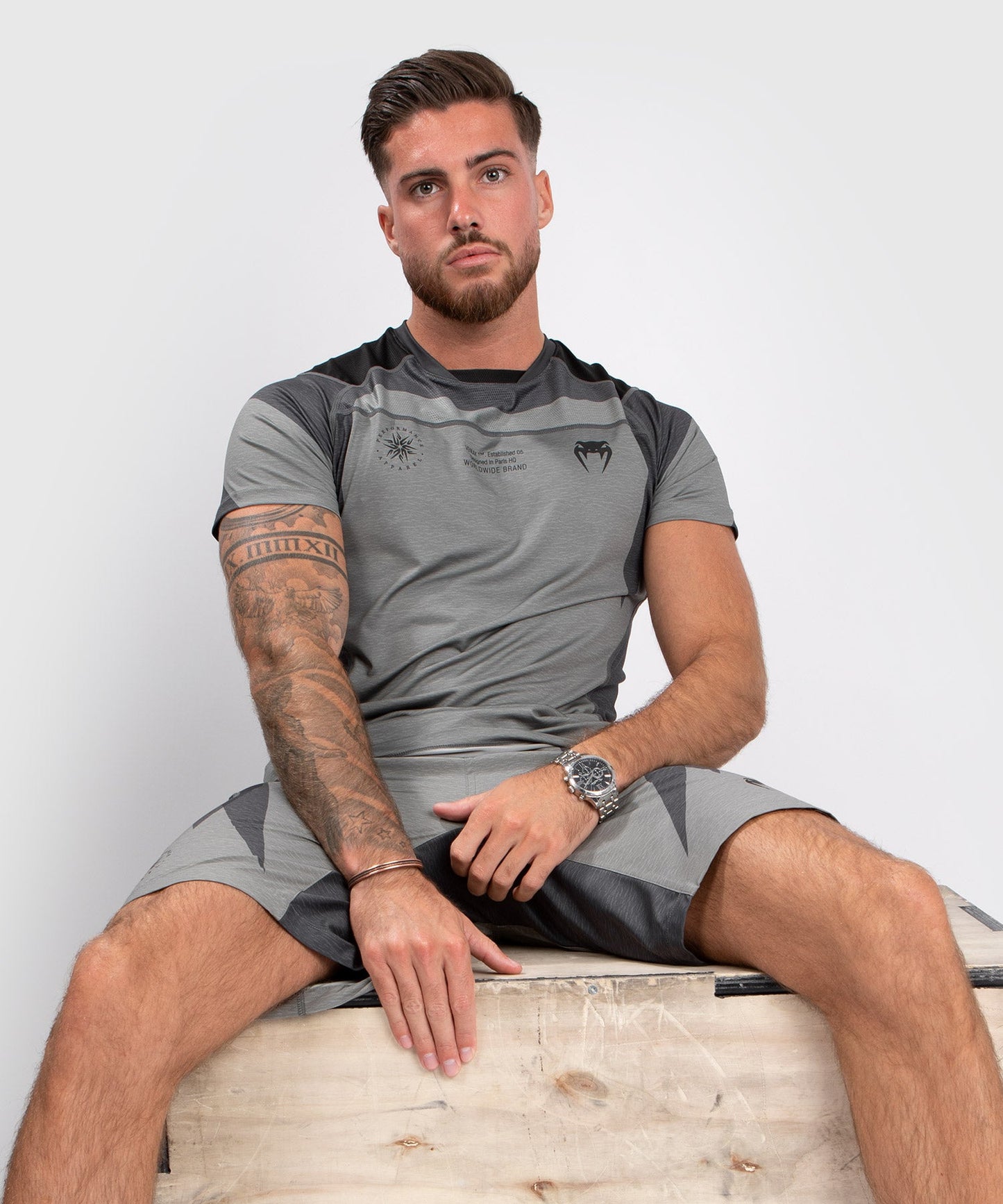 Venum Stone Kurzarm Dry Tech T-Shirt – Mineralgrün