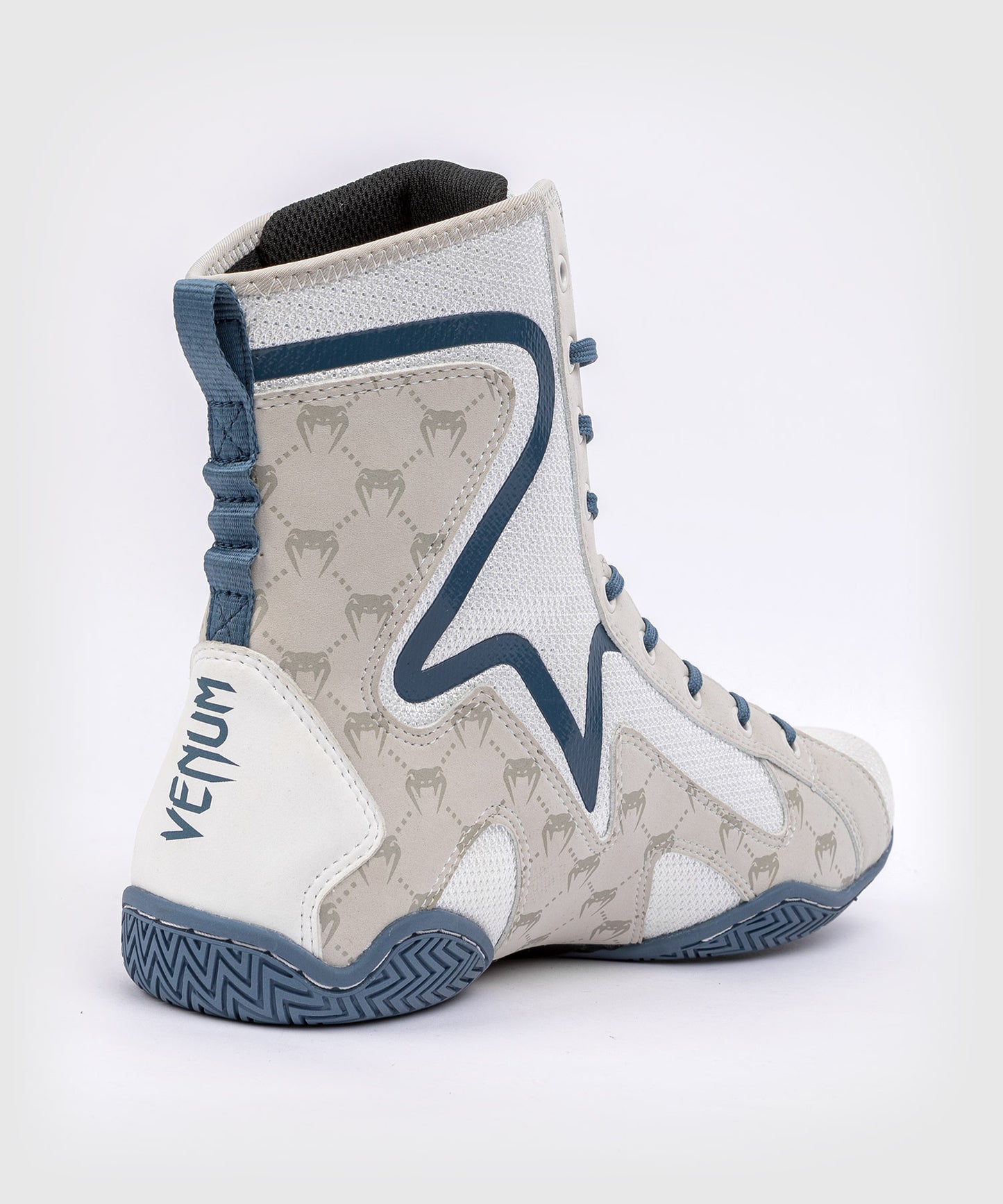 VENUM ELITE EVO MONOGRAMM BOXSCHUHE – WEIß/BLAU