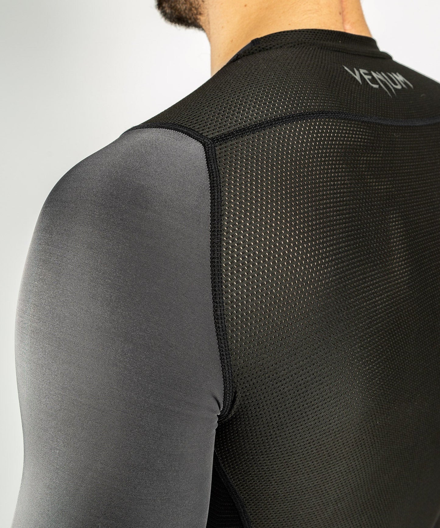 Rashguard Venum G-Fit - Langarm - Grau/Schwarz