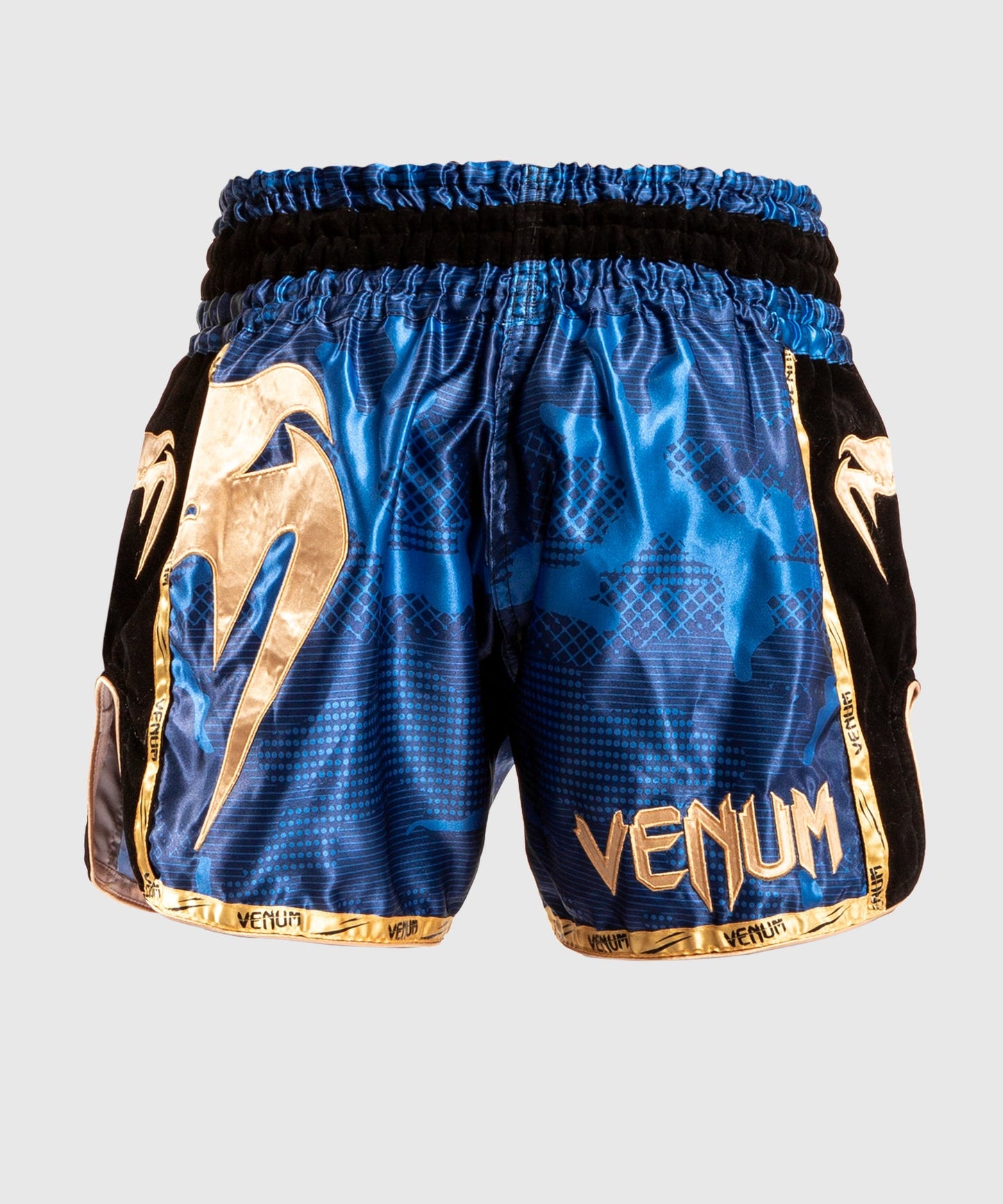 Muay Thai Shorts Venum Giant Camo - Blau/Gold