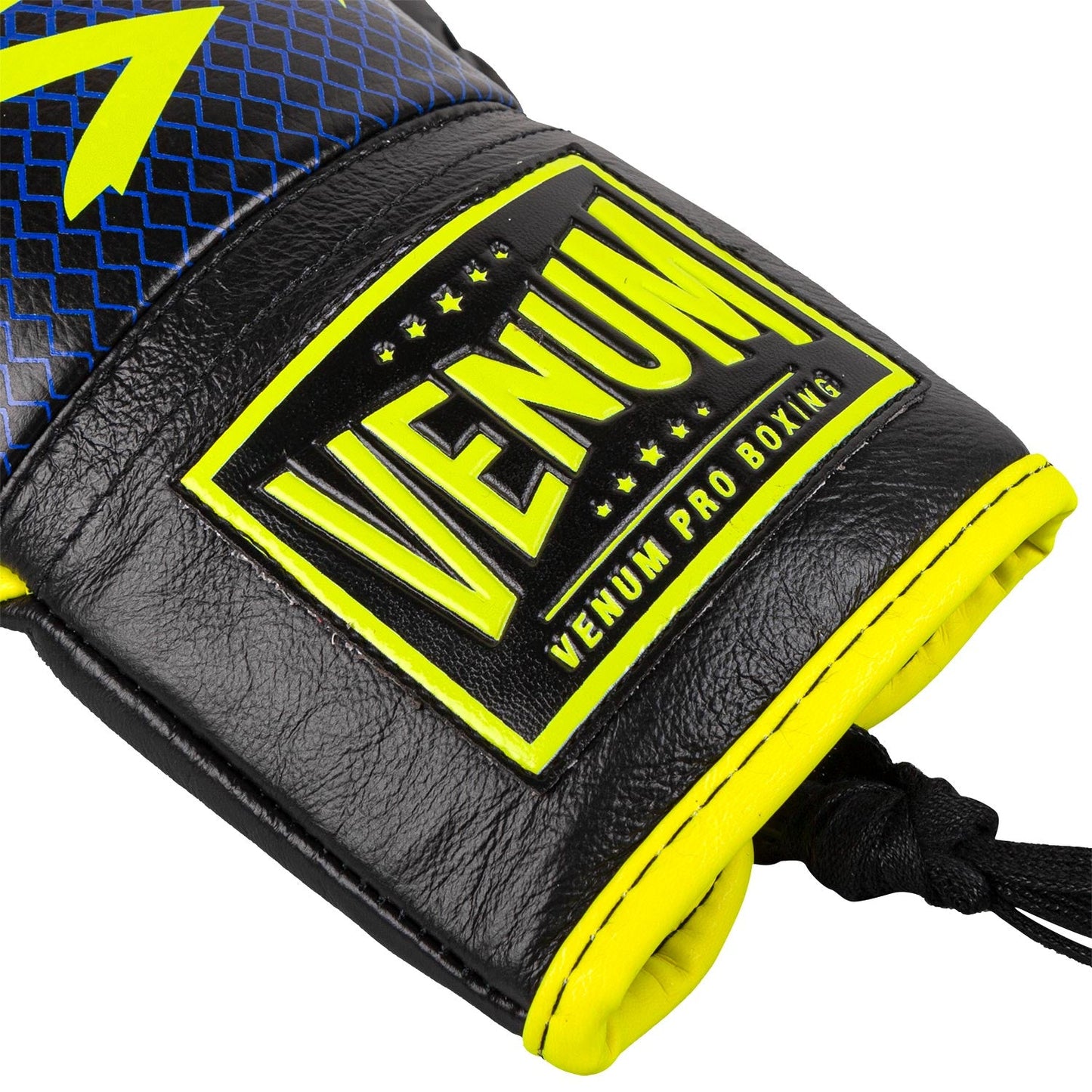 Venum Hammer Pro Boxhandschuhe Loma Edition - Mit Schnürung - Blau/Gelb