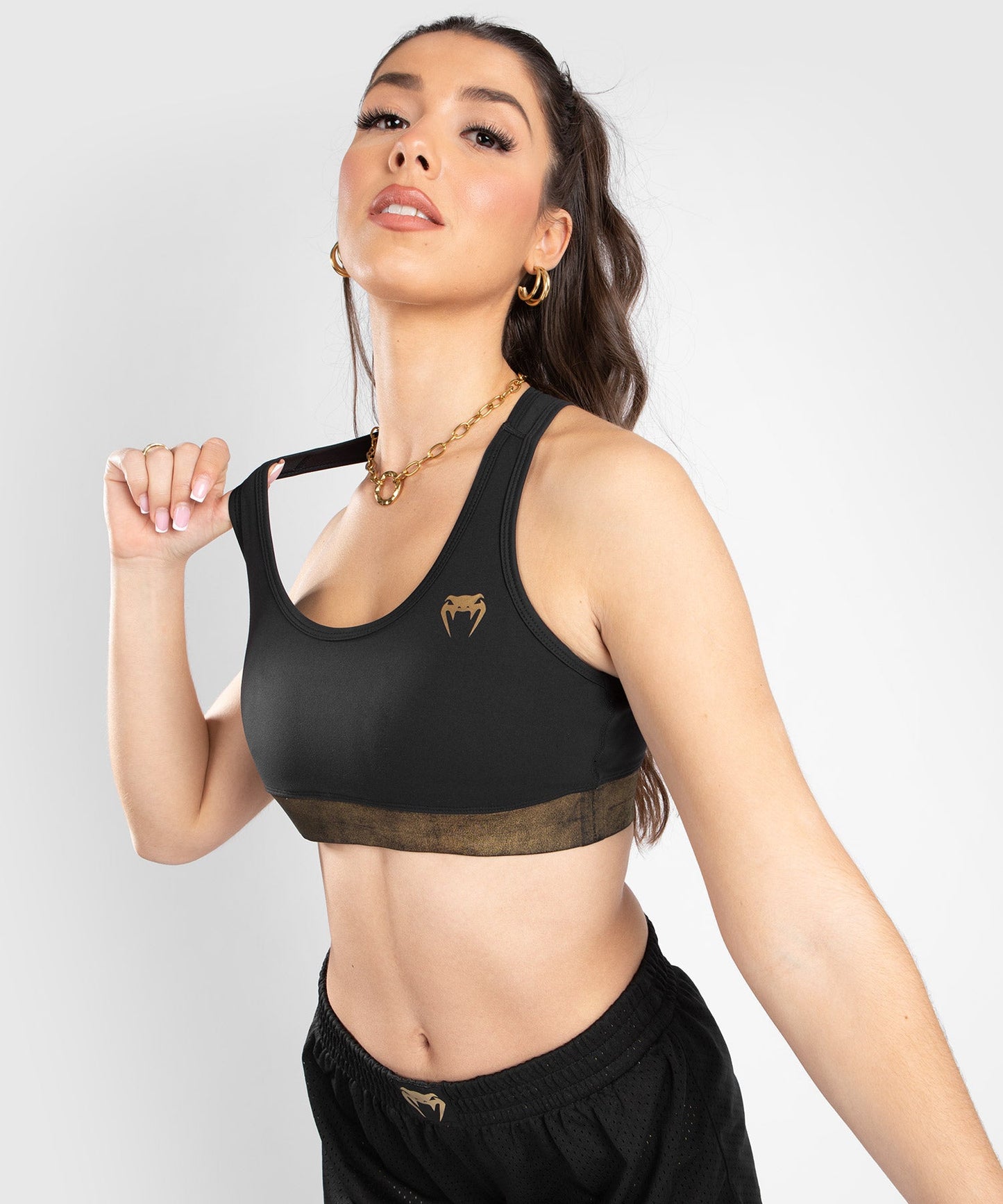 Venum Lightning Sport-BH – Schwarz/Gold