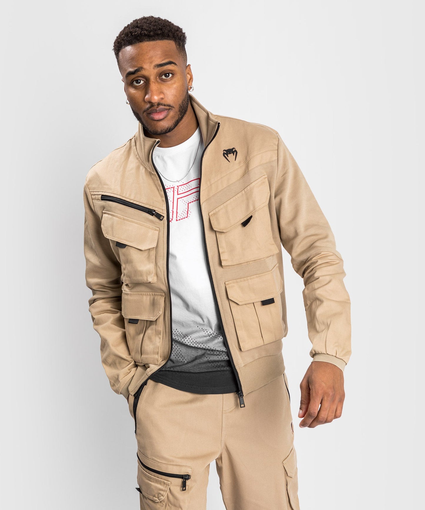 Venum Cargo Jacke mit Reißverschluss - Sand