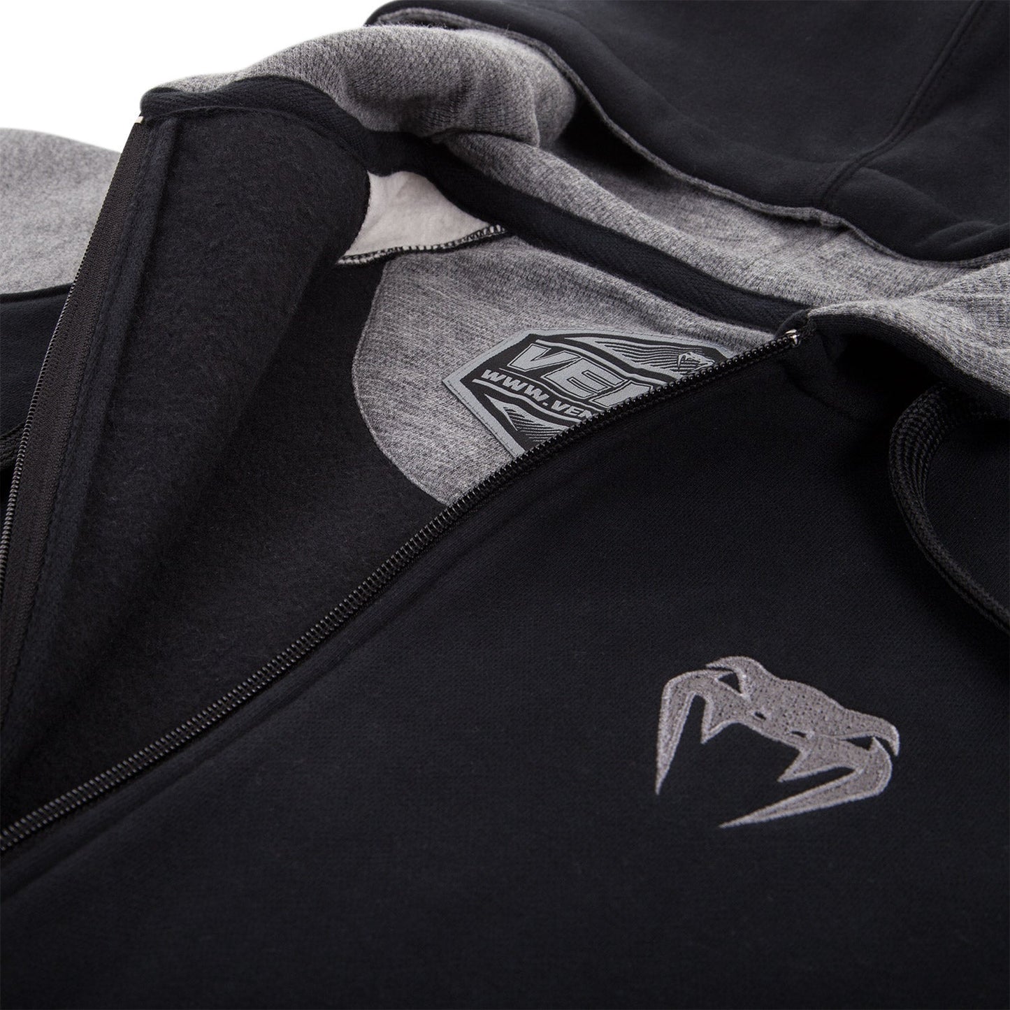 Venum Contender Kapuzenpullover - Gris/Scwharz