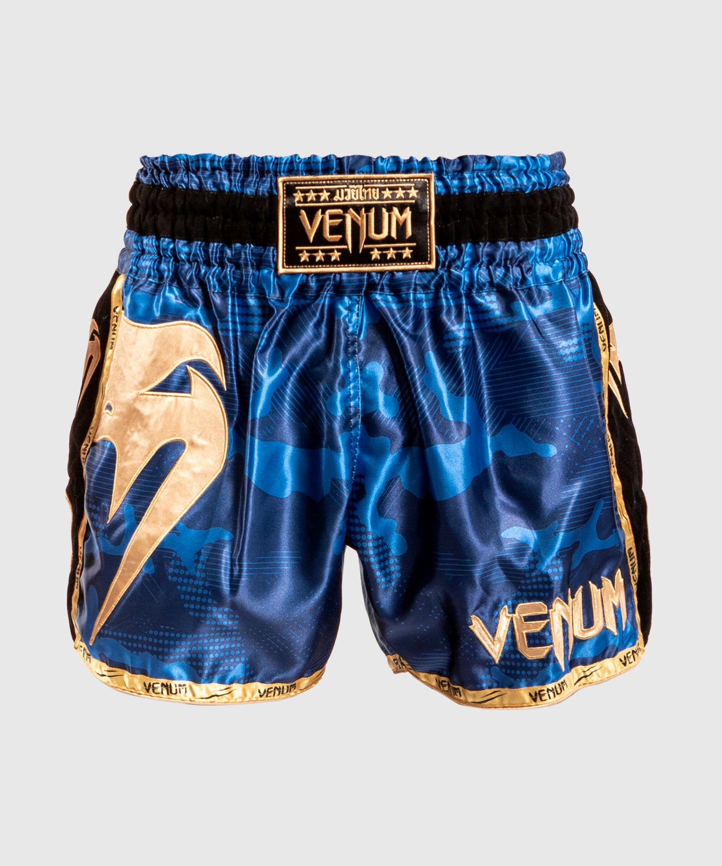 Muay Thai Shorts Venum Giant Camo - Blau/Gold