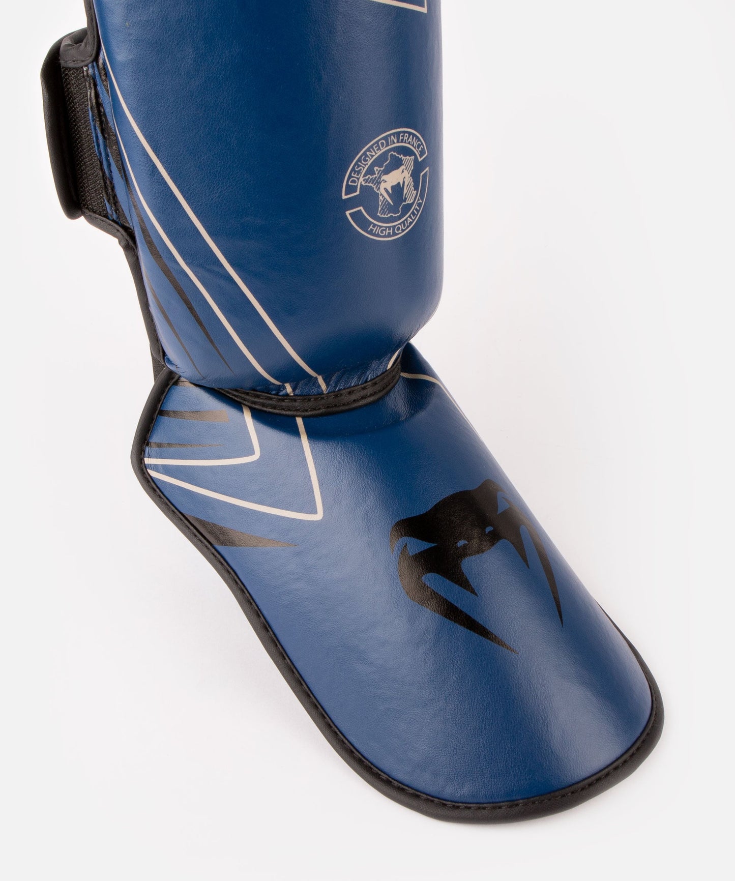 Venum Contender 2.0 Shin Guards - Marineblau/sand
