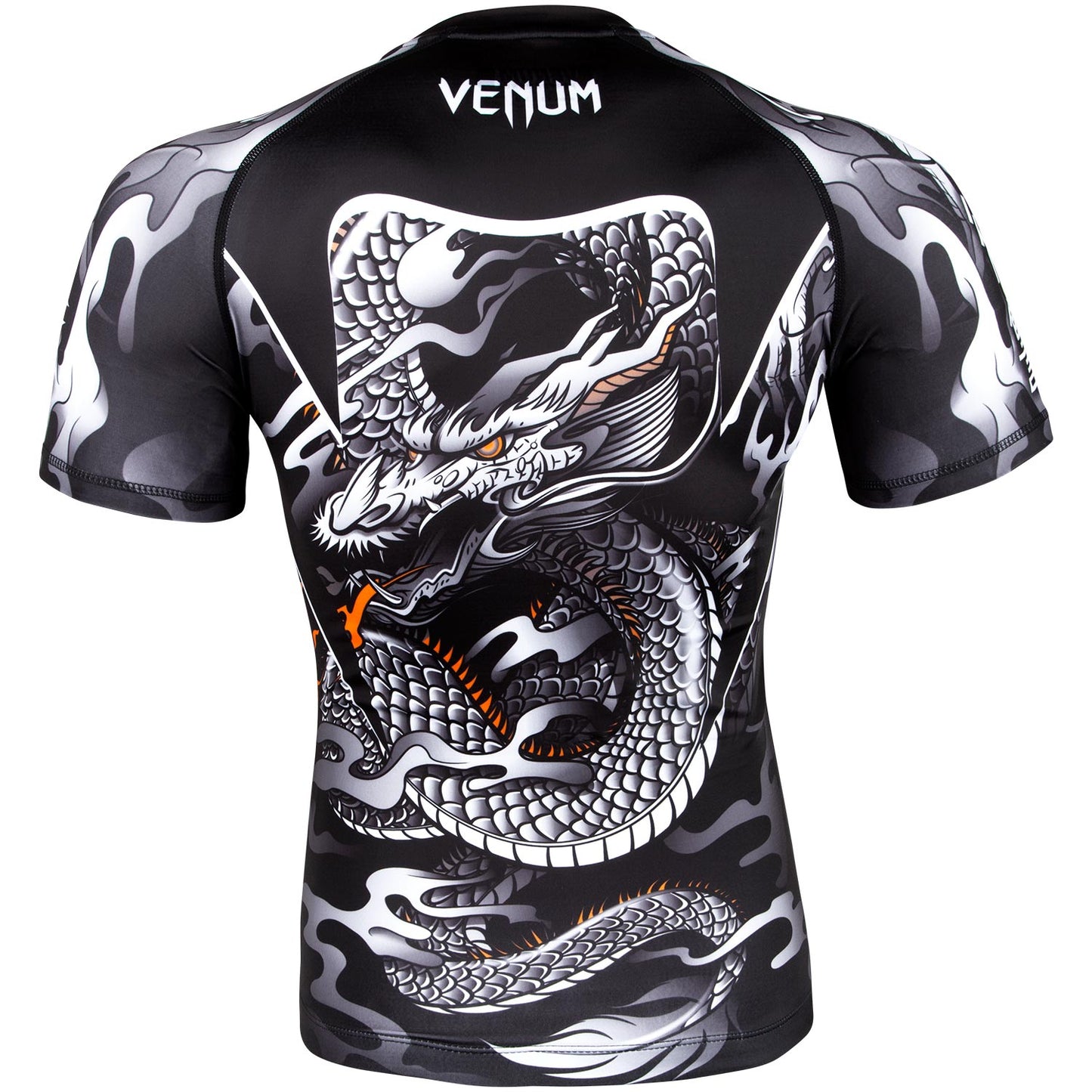 Venum Dragon's Flight Rashguard - Kurzarm - Schwarz/Weiß