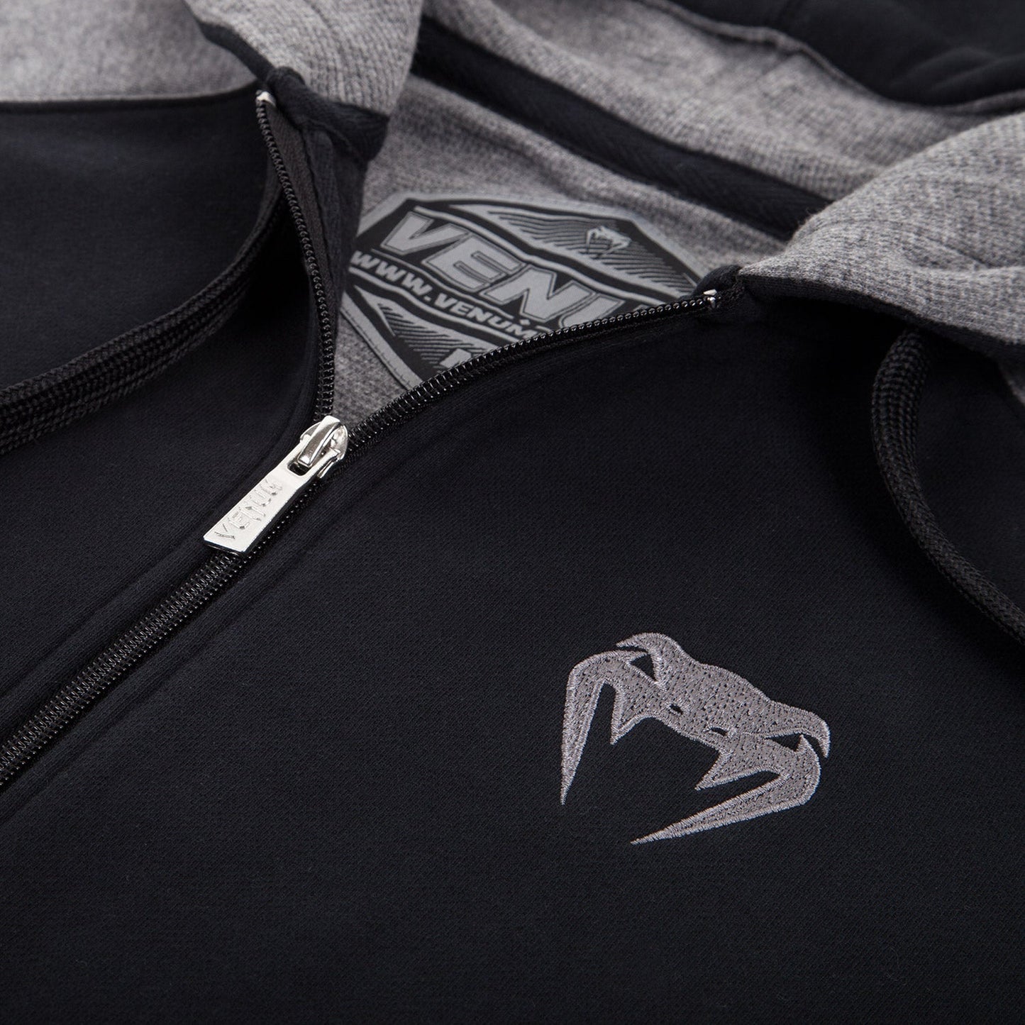 Venum Contender Kapuzenpullover - Gris/Scwharz
