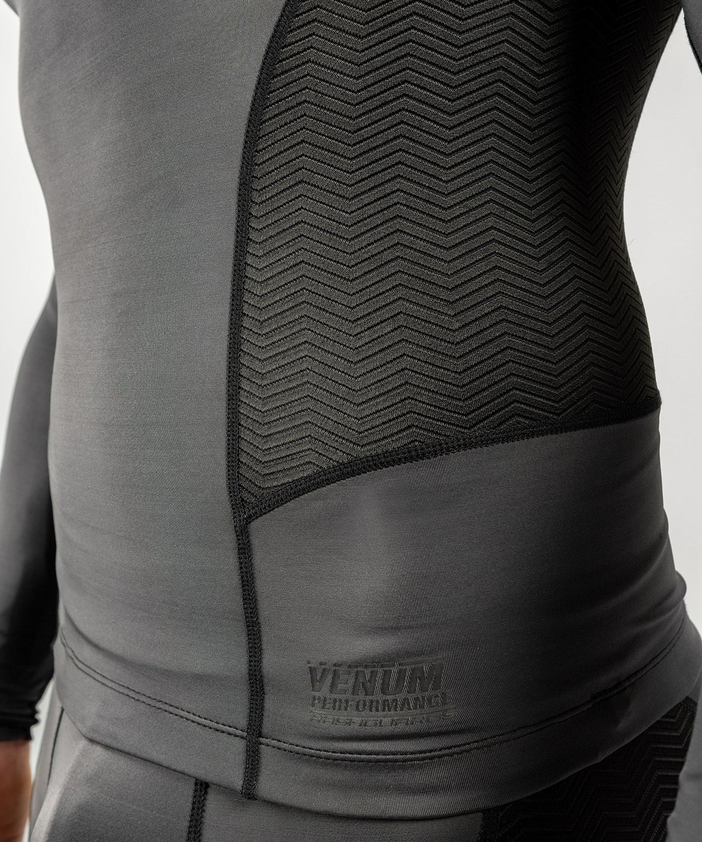 Rashguard Venum G-Fit - Langarm - Grau/Schwarz