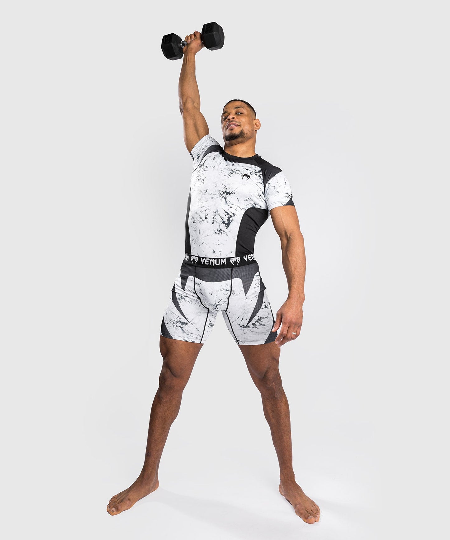 Venum G-Fit Marble Compression T-Shirt – Kurzärmelig - Marmor
