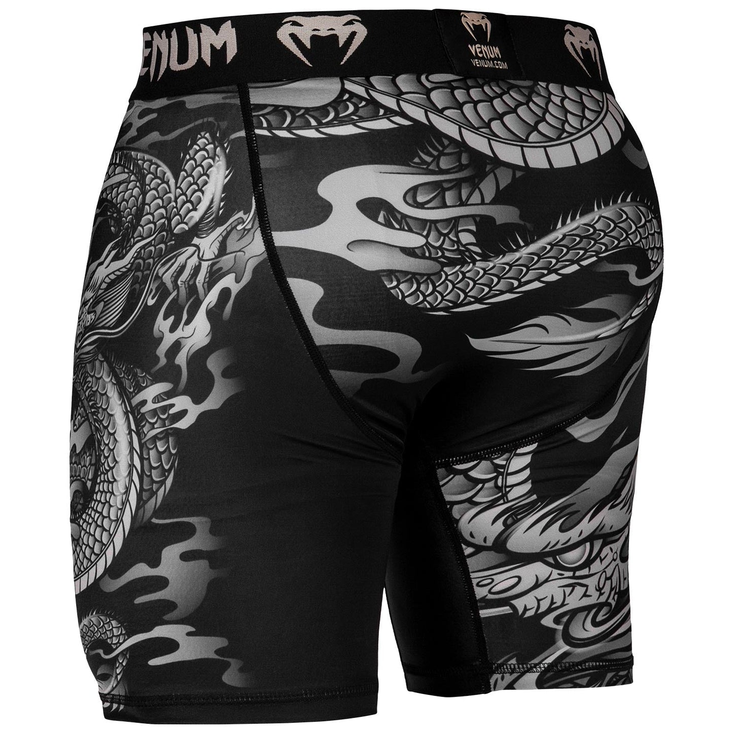 Kompressions-Shorts Venum Dragon's Flight - Schwarz/Sandfarben