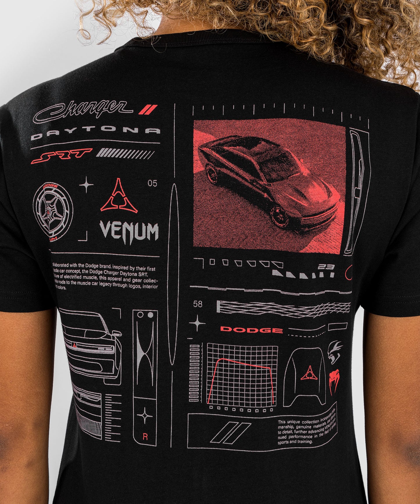 T-Shirt Femme Venum x Dodge Banshee - Noir - T-shirts