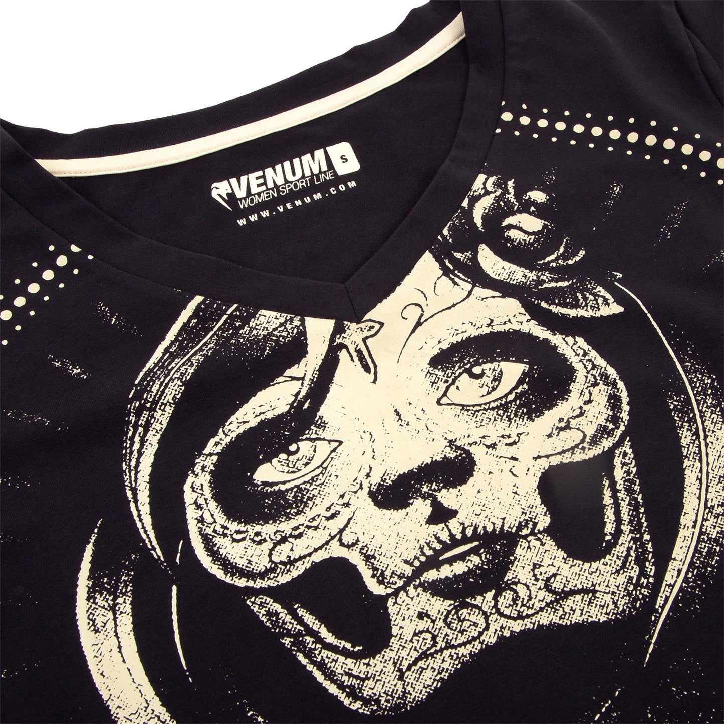 Venum Santa Muerte T-Shirt - Schwarz/Gelb - Damen