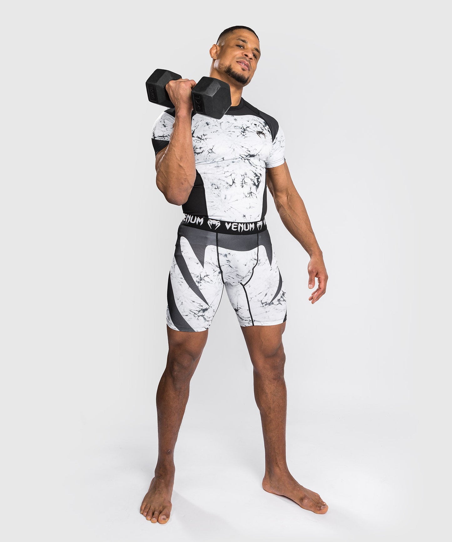 Venum G-Fit Marble Compression T-Shirt – Kurzärmelig - Marmor