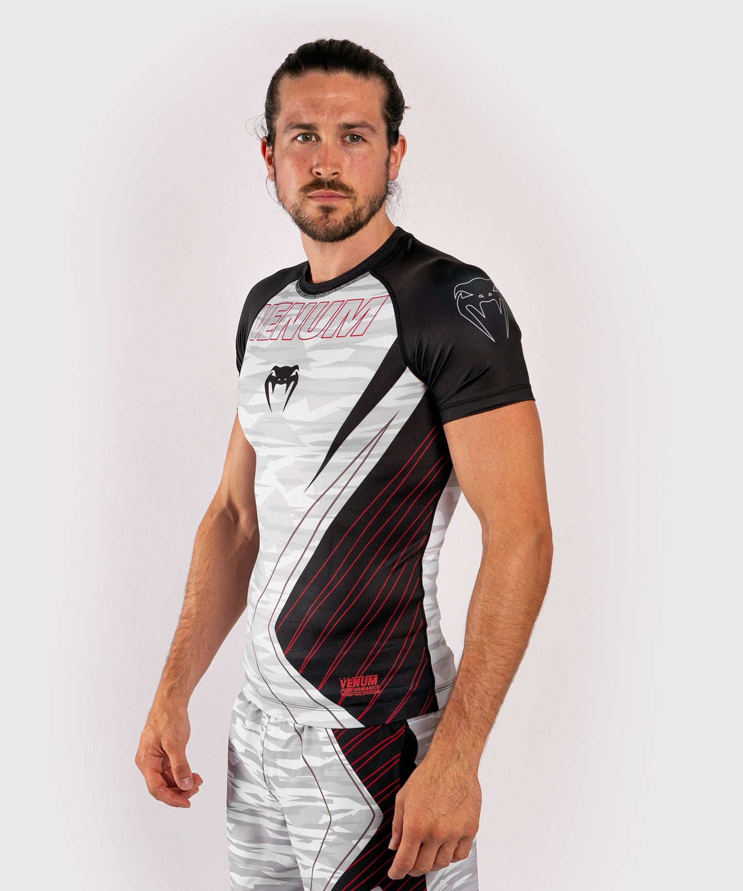 Venum Contender 5.0 Rashguard - Kurze Ärmel - White/Camo