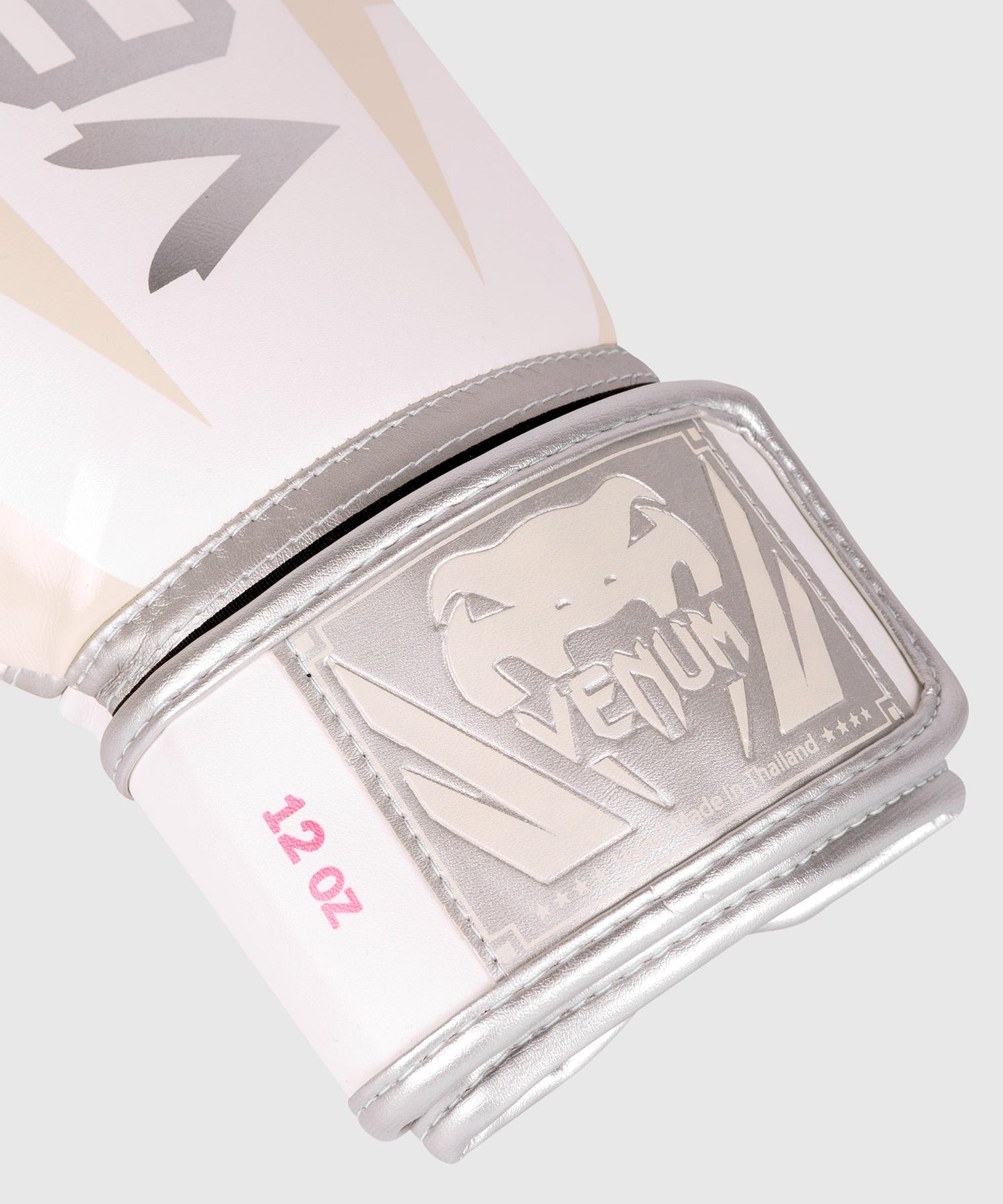 Venum Elite Boxhandschuhe - Weiß/Silber-Rosa