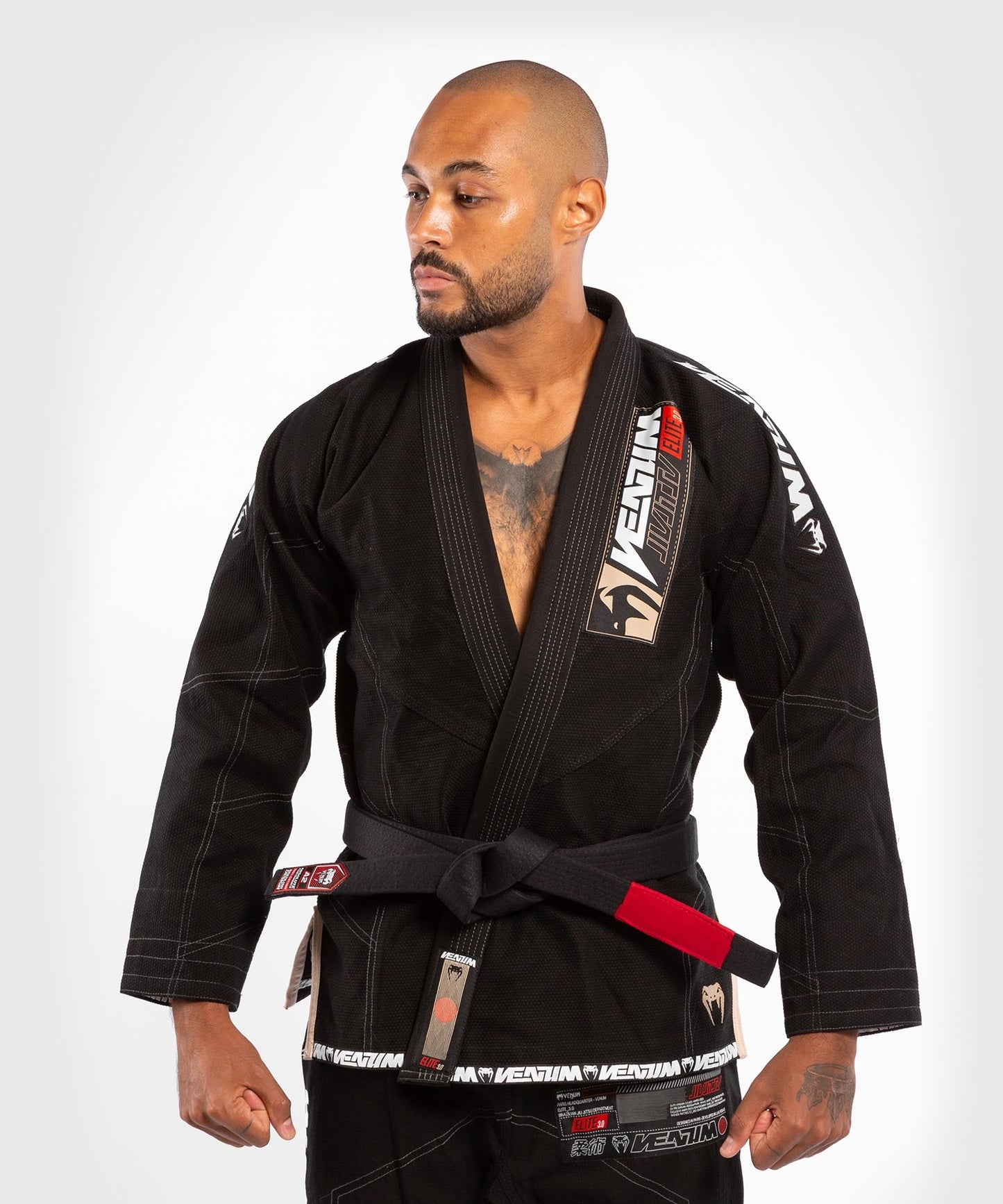 Venum Elite 3.0 BJJ Kimono - Schwarz