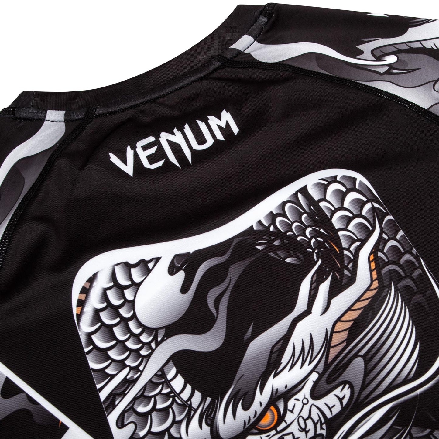 Venum Dragon's Flight Rashguard - Kurzarm - Schwarz/Weiß