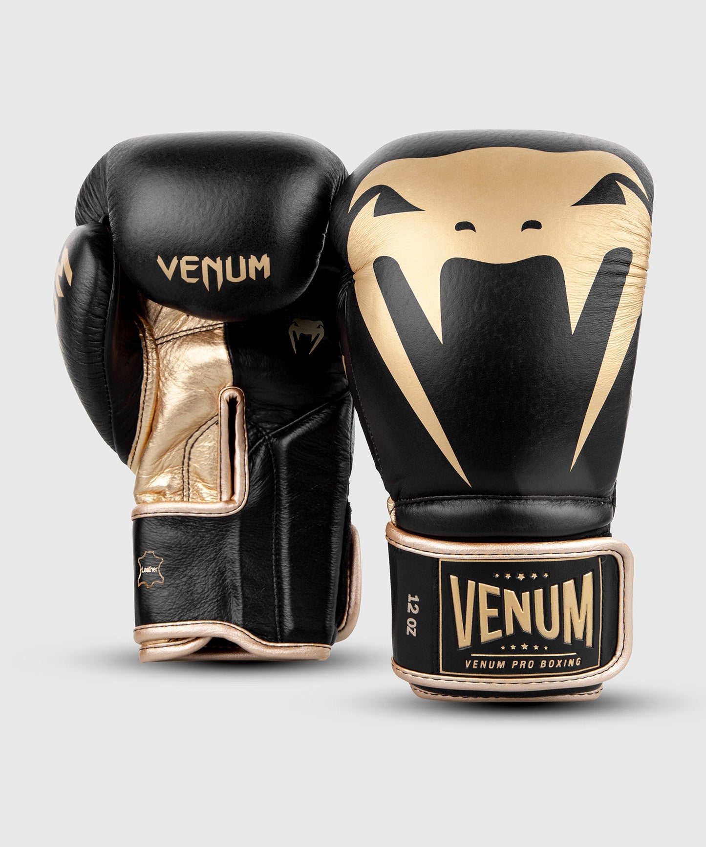 Venum Giant 2.0 professionelle Boxhandschuhe - Klettverschluss - Schwarz/Gold