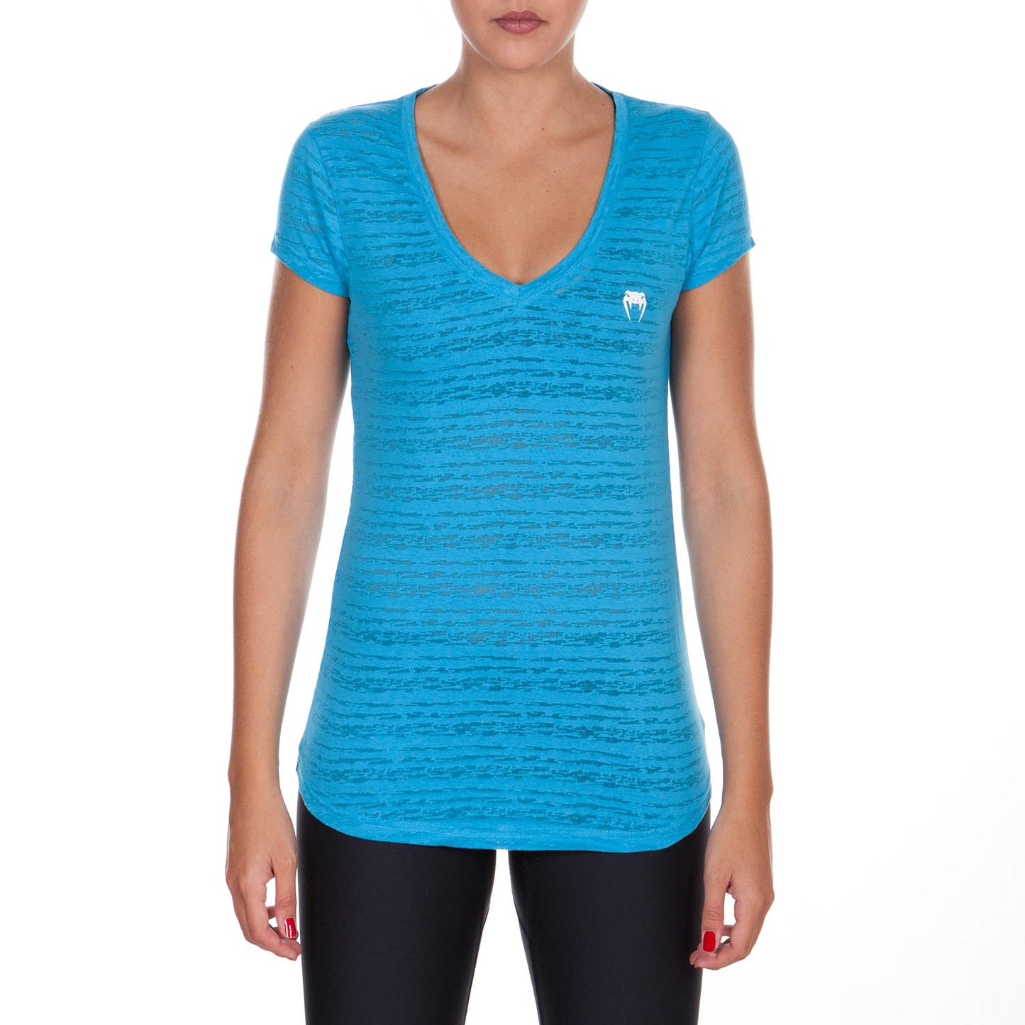 Venum Essential T-Shirt V-Ausschnitt - Blau